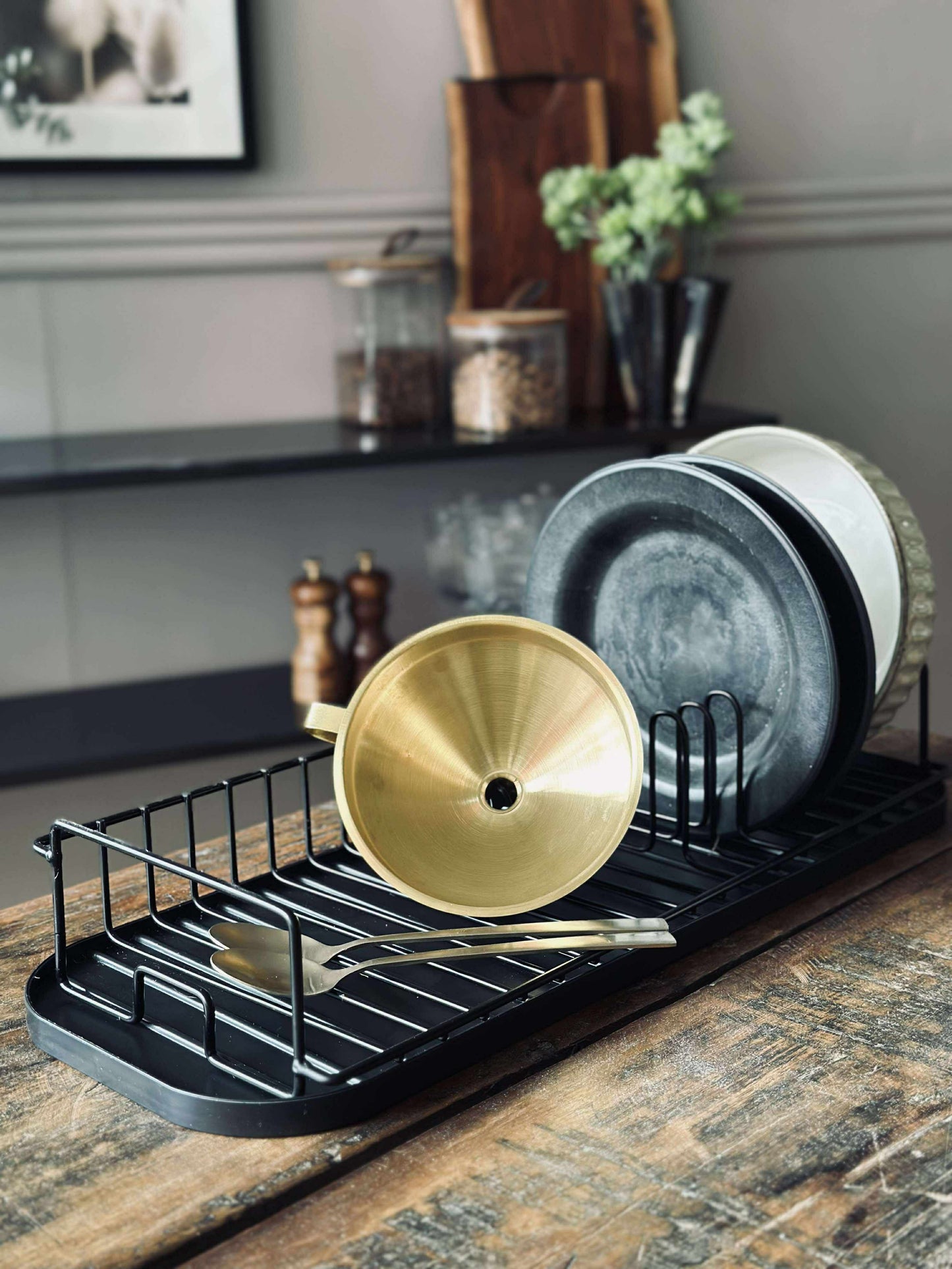 Opvaskestativ med bakke