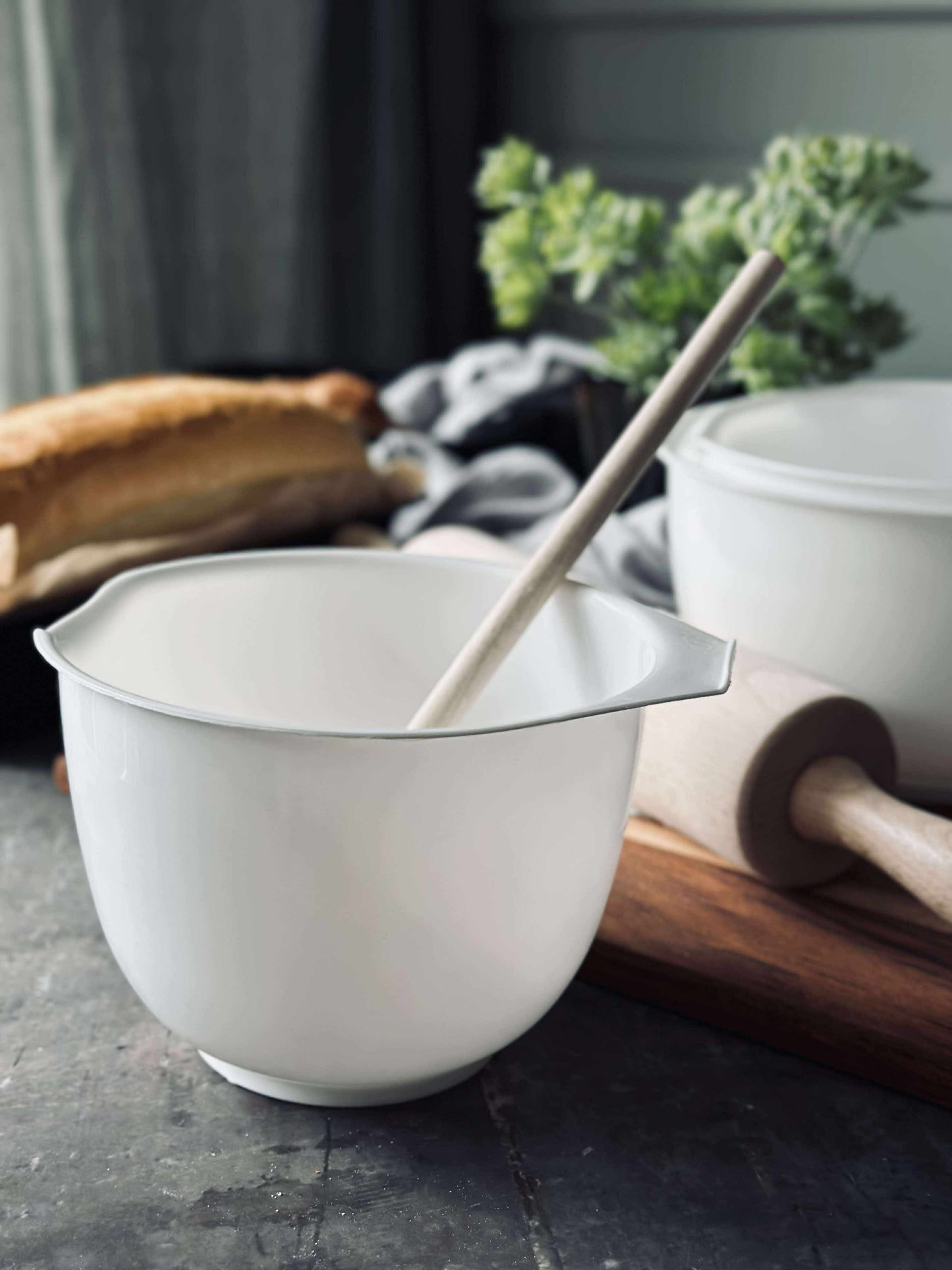 Røreskåle Hvid - Sæt af 3 stk.