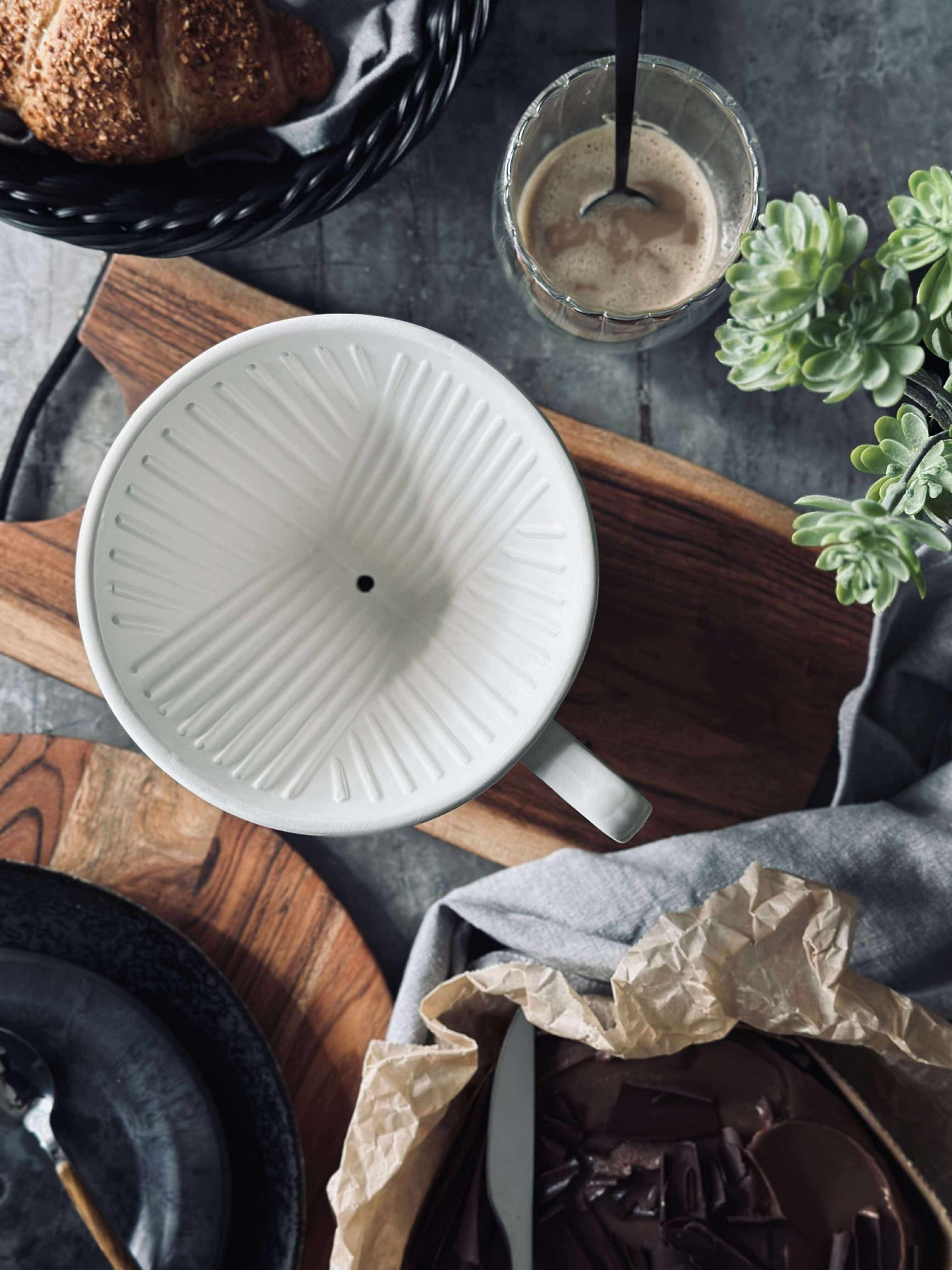 Kaffefilter i porcelæn