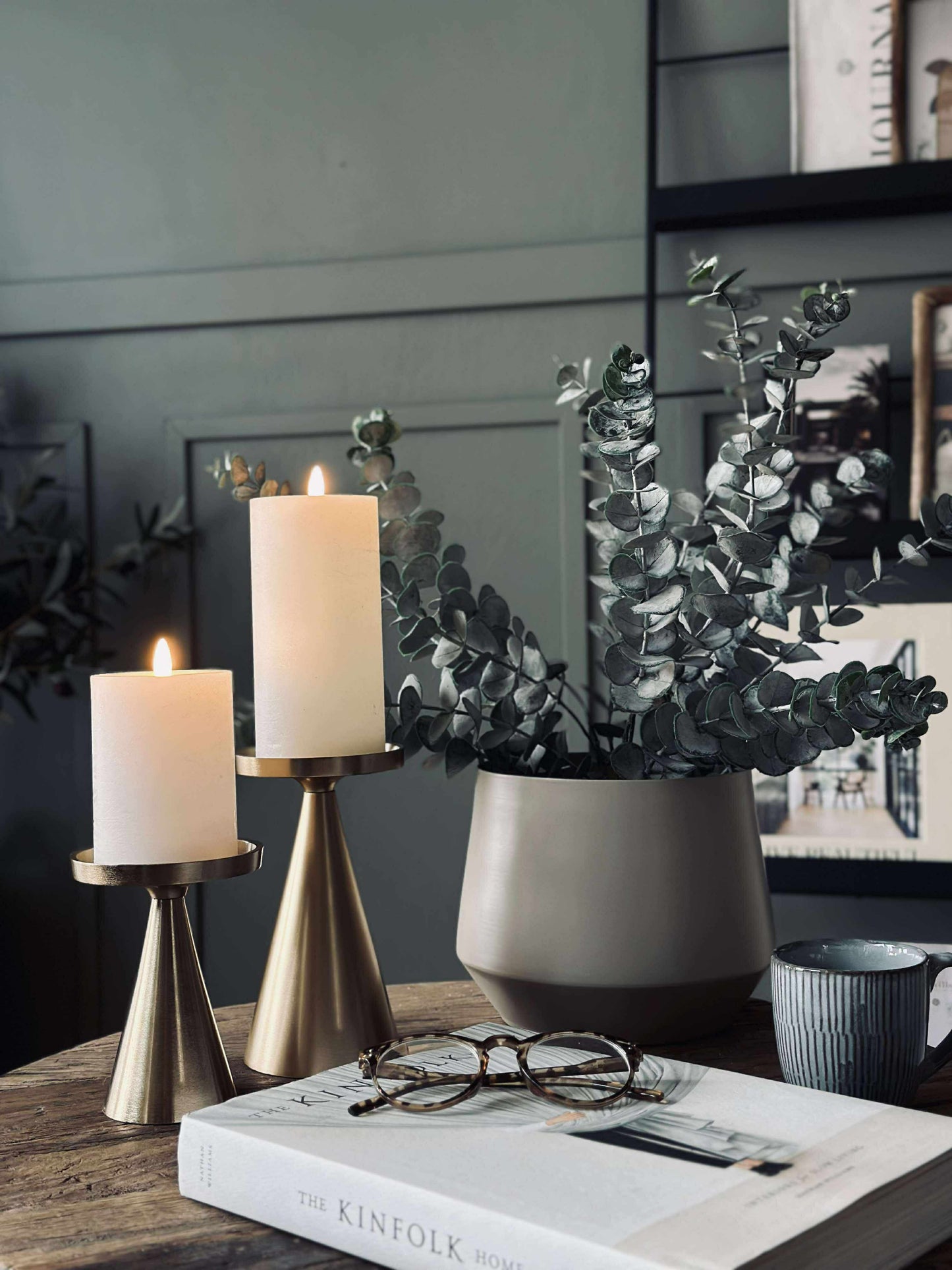 Lysestage til bloklys - 13 cm