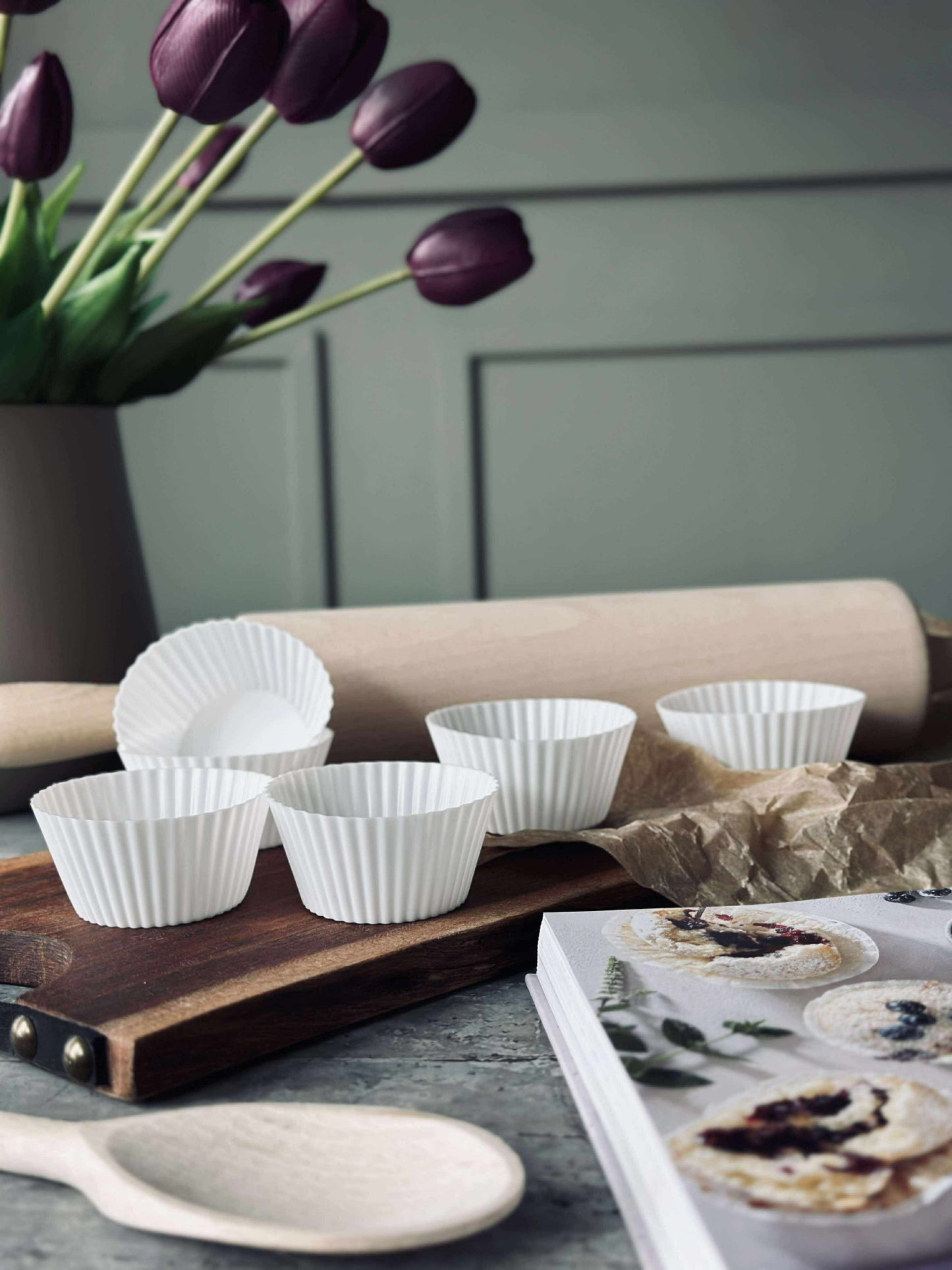 Muffinforme i silikone - 6 stk.