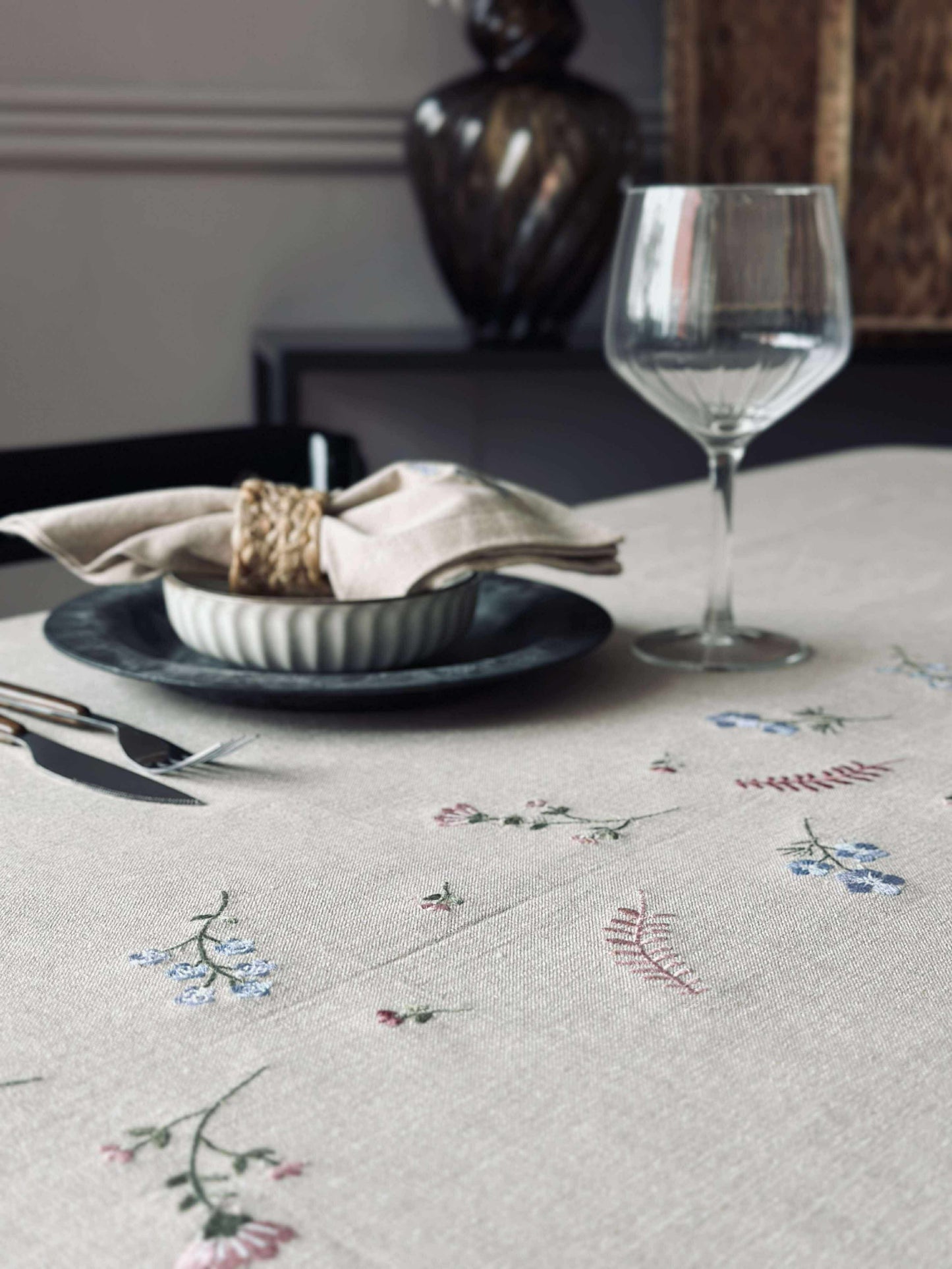 Dug flower broderi - Hørlook