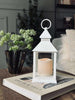 Lanterne m. Timer - White