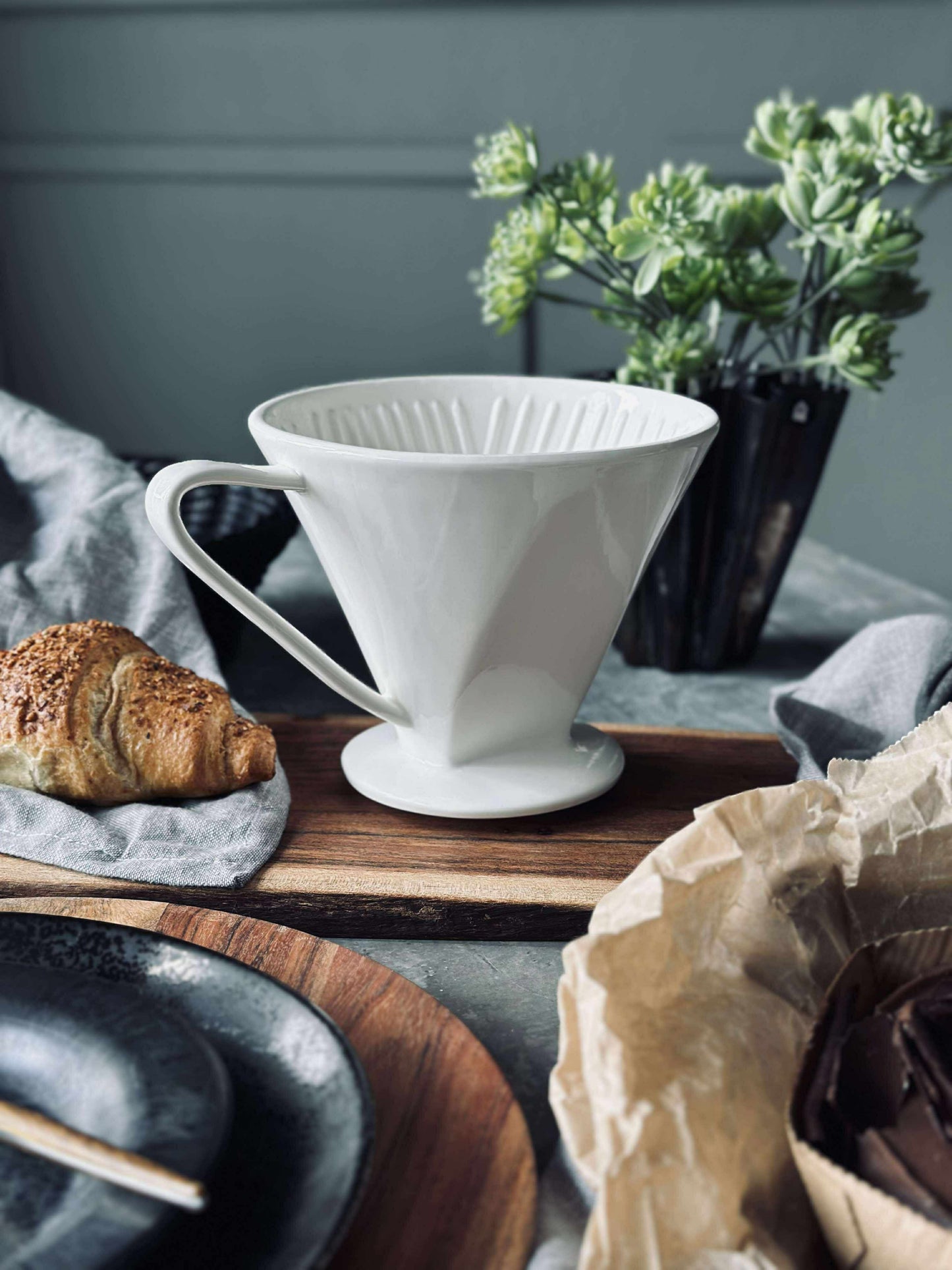 Kaffefilter i porcelæn