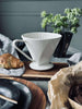 Kaffefilter i porcelæn