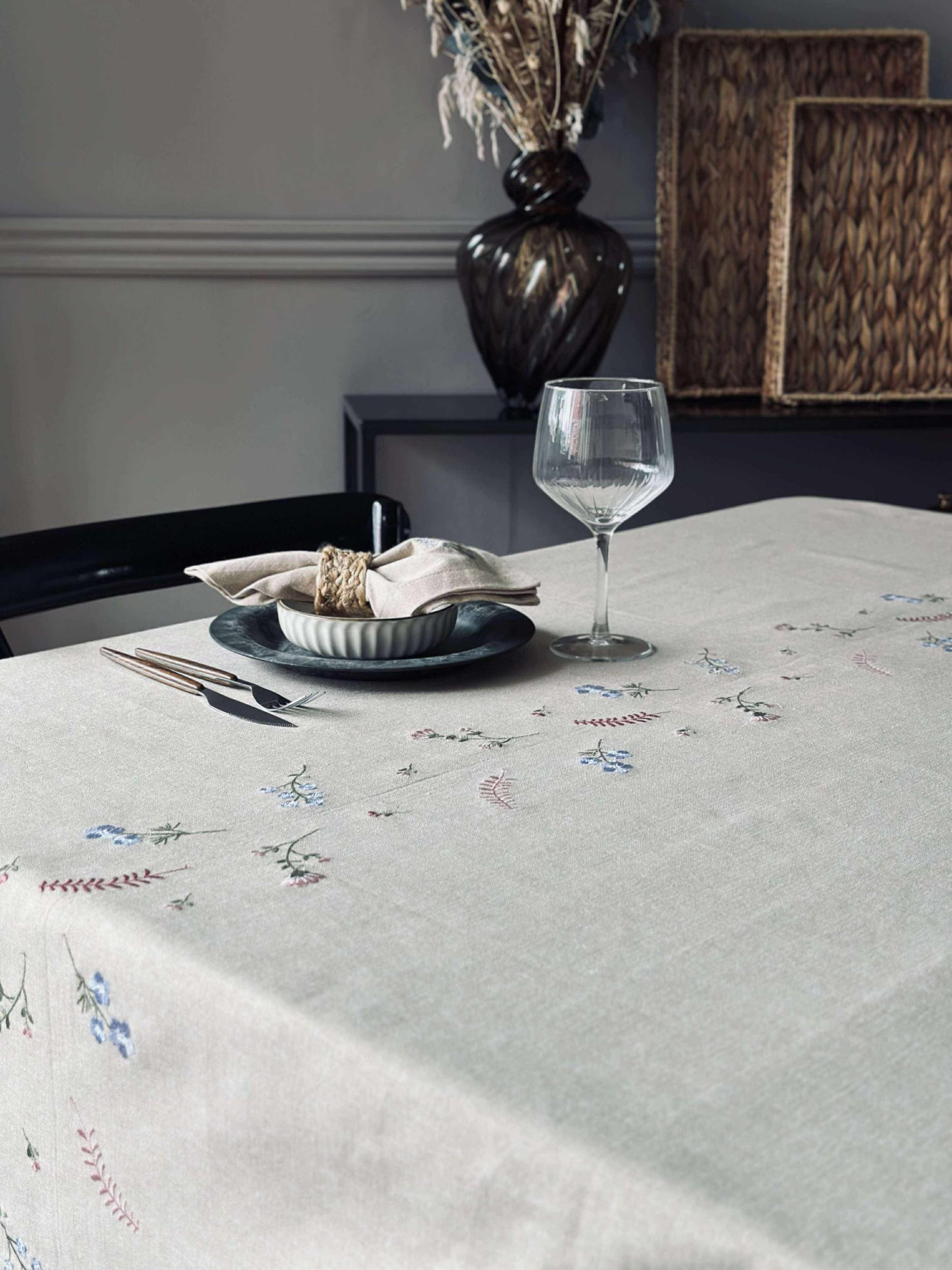 Dug flower broderi - Hørlook