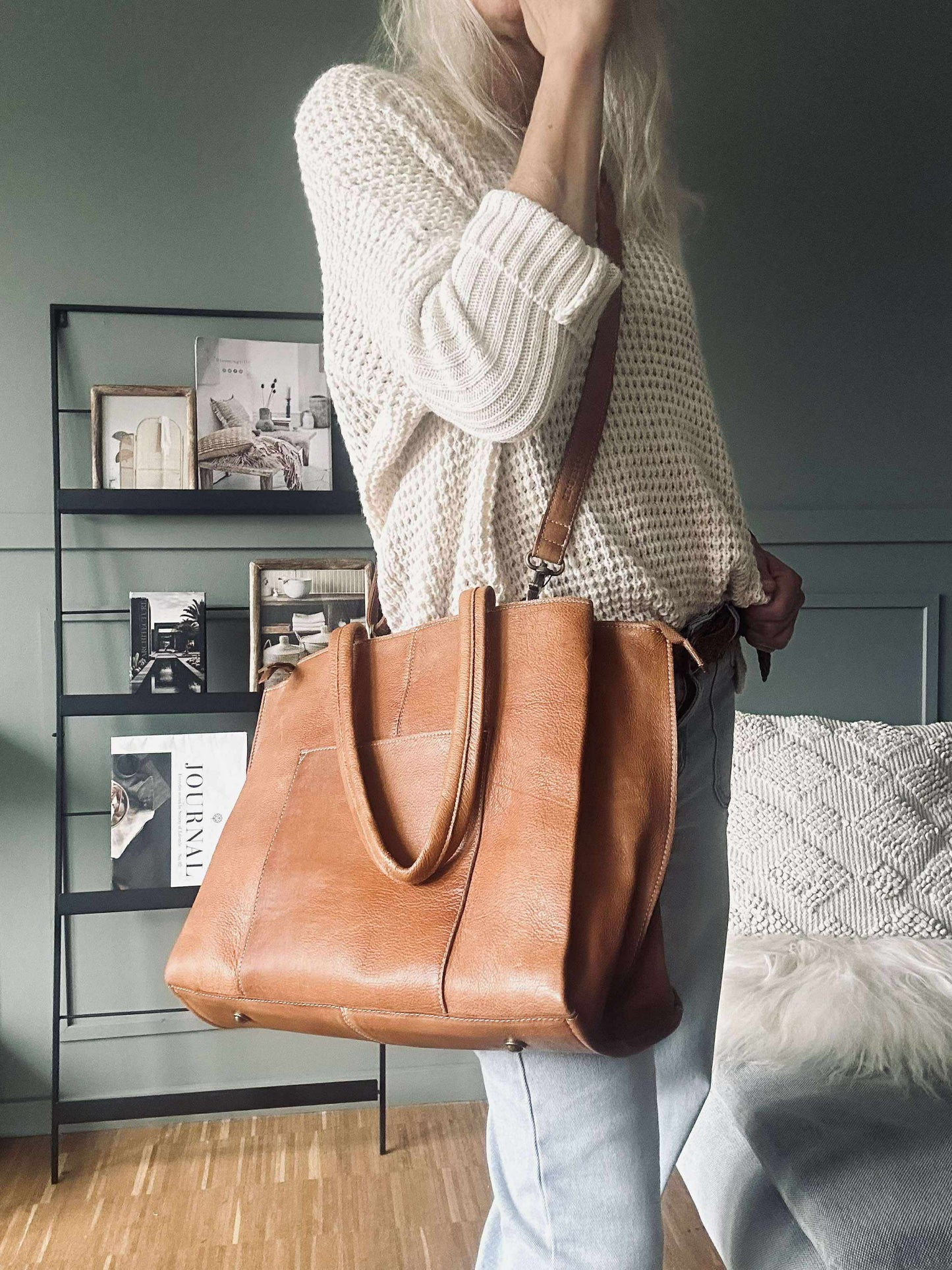 Arbejdstaske - Valerie Cognac