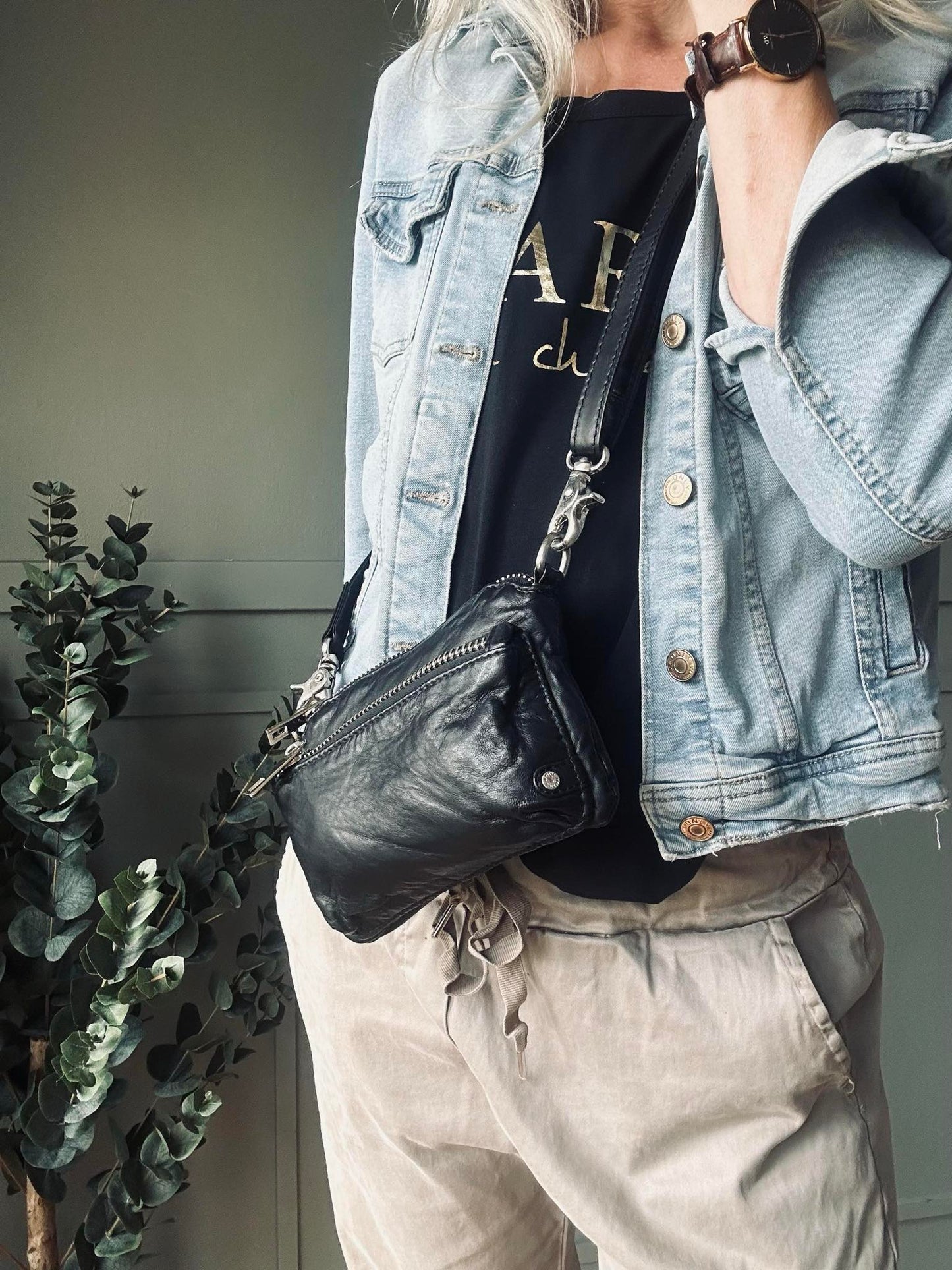 Clutch / crossover - Black / silver