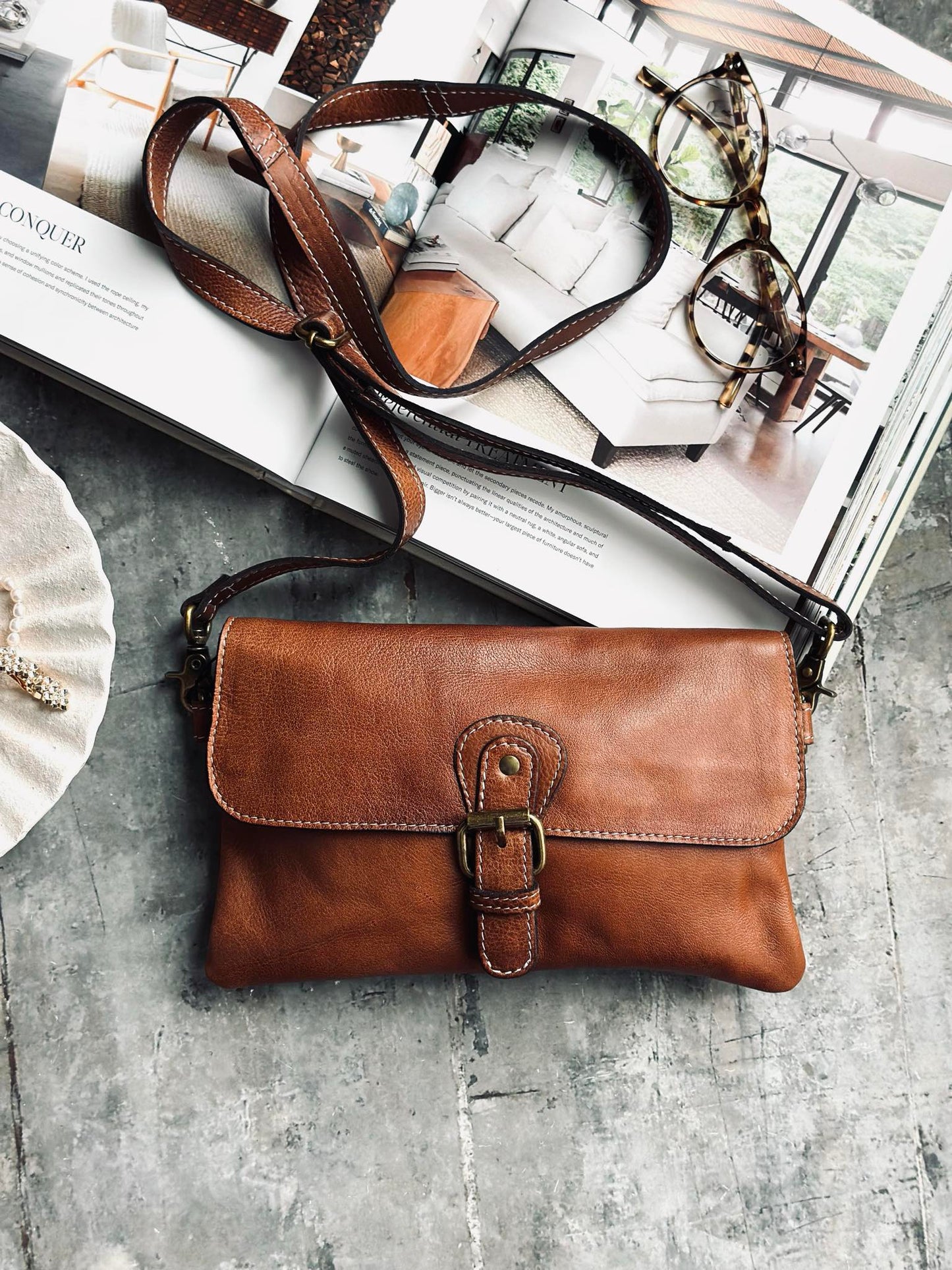 Clutch Jodi - Walnut