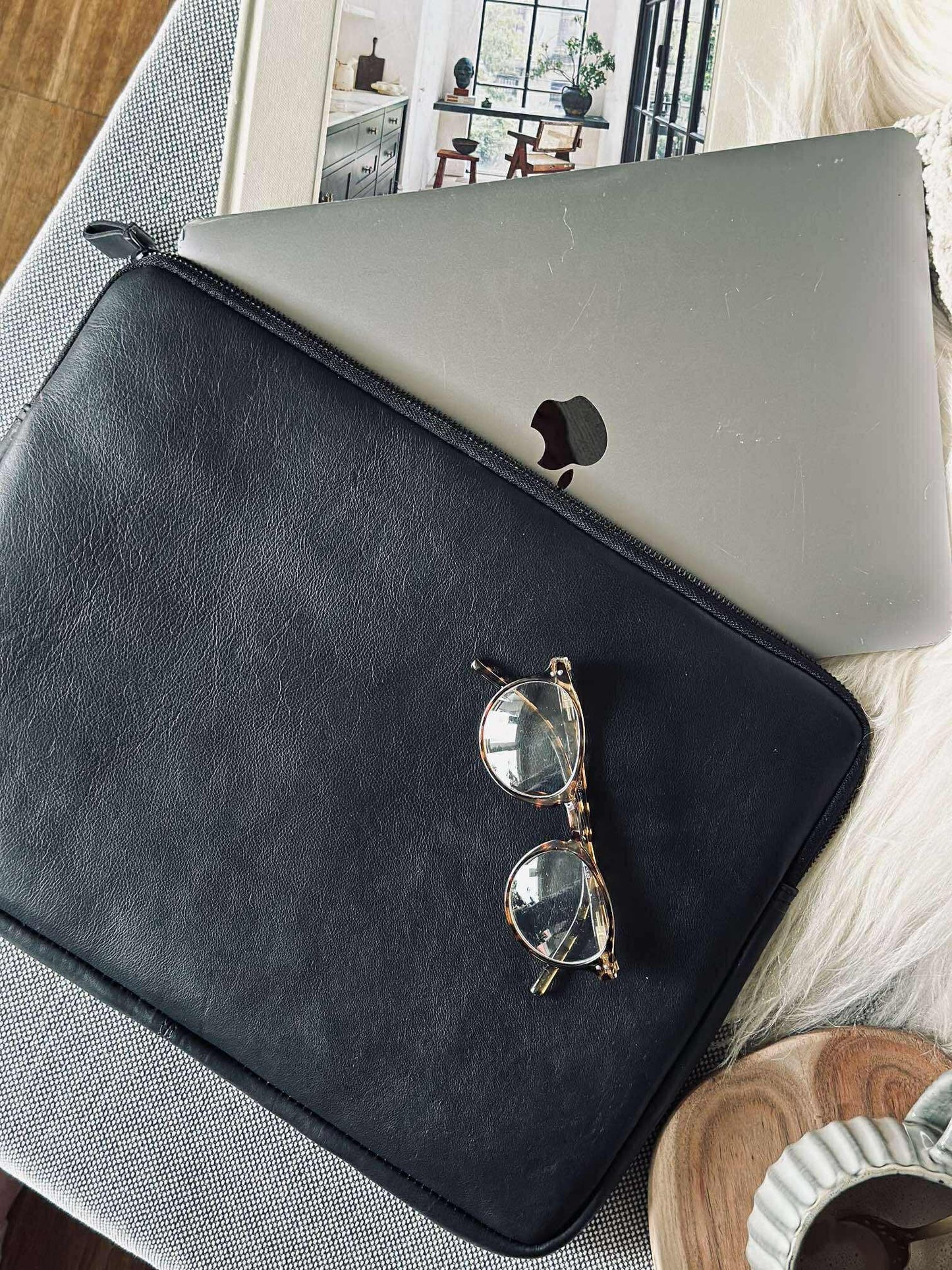 Laptop sleeve - Black / black