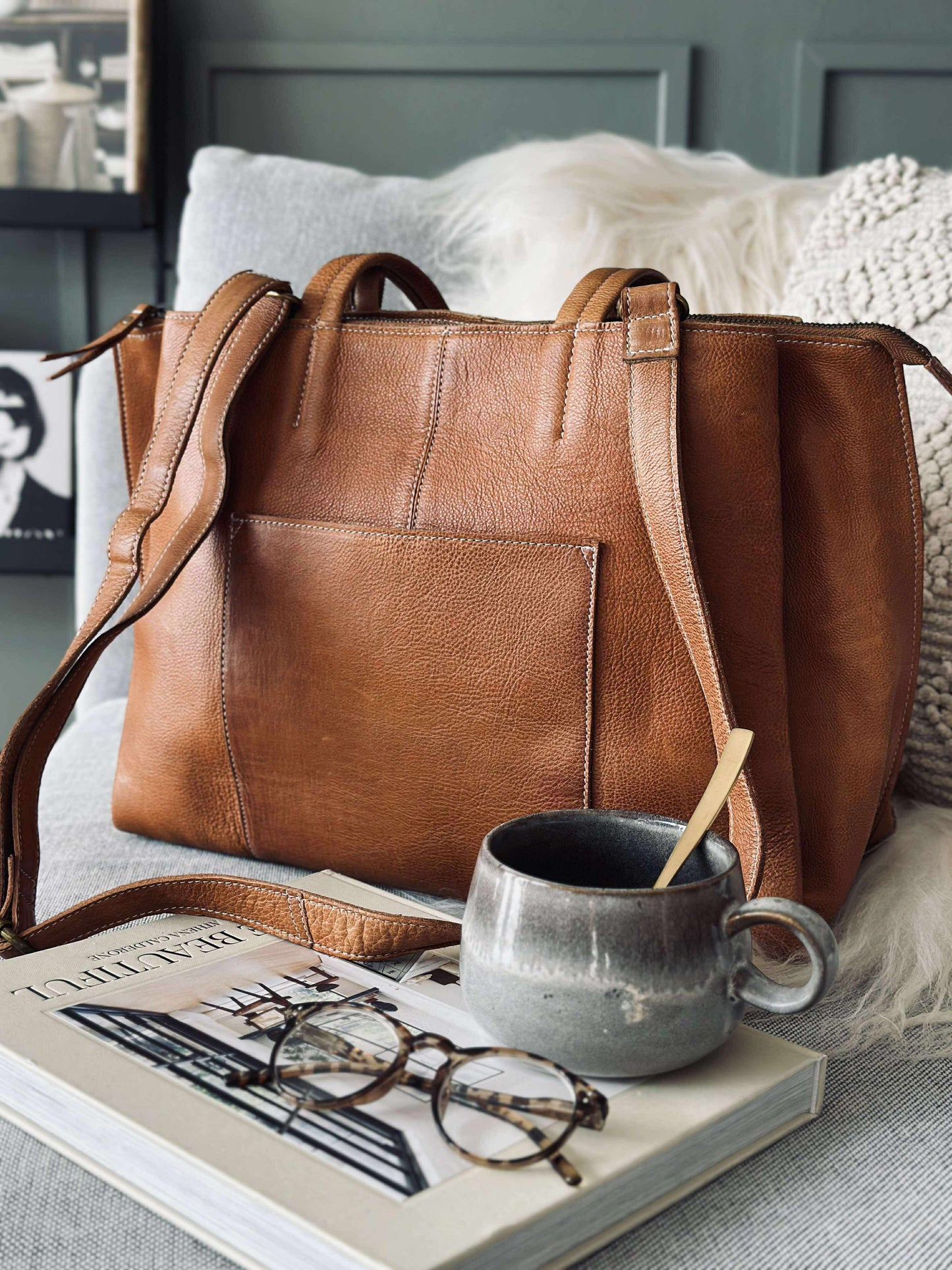 Arbejdstaske - Valerie Cognac