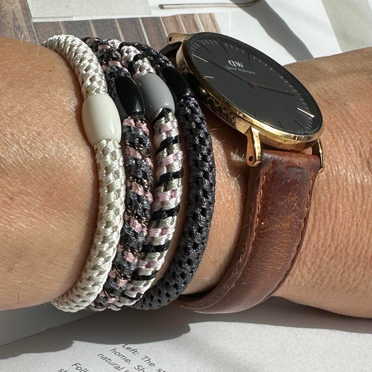 Hårelastikker Supreme Slim Mix - 4 stk.