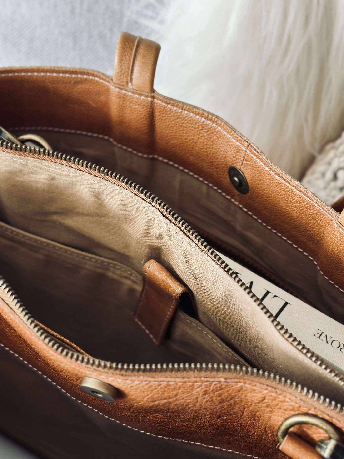 Arbejdstaske - Valerie Cognac