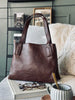 Skuldertaske - Brandy leather