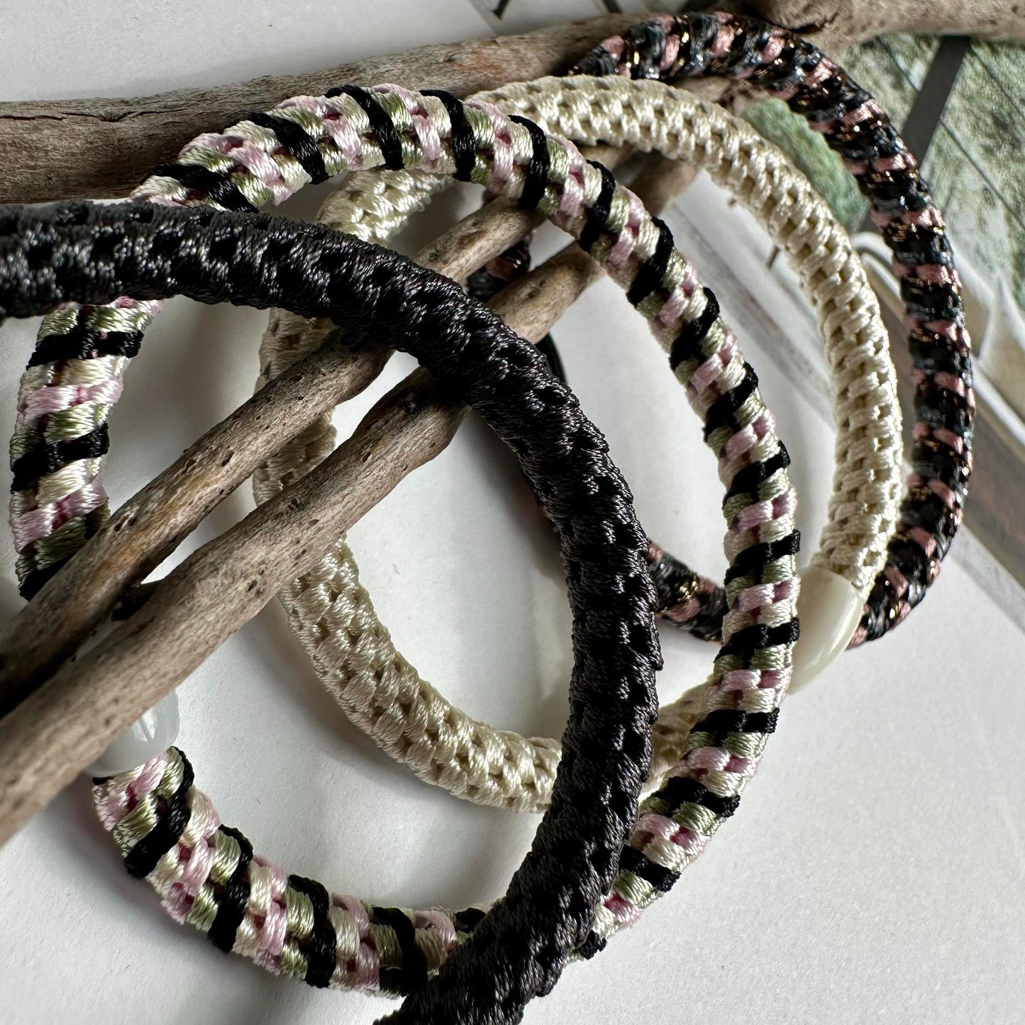 Hårelastikker Supreme Slim Mix - 4 stk.