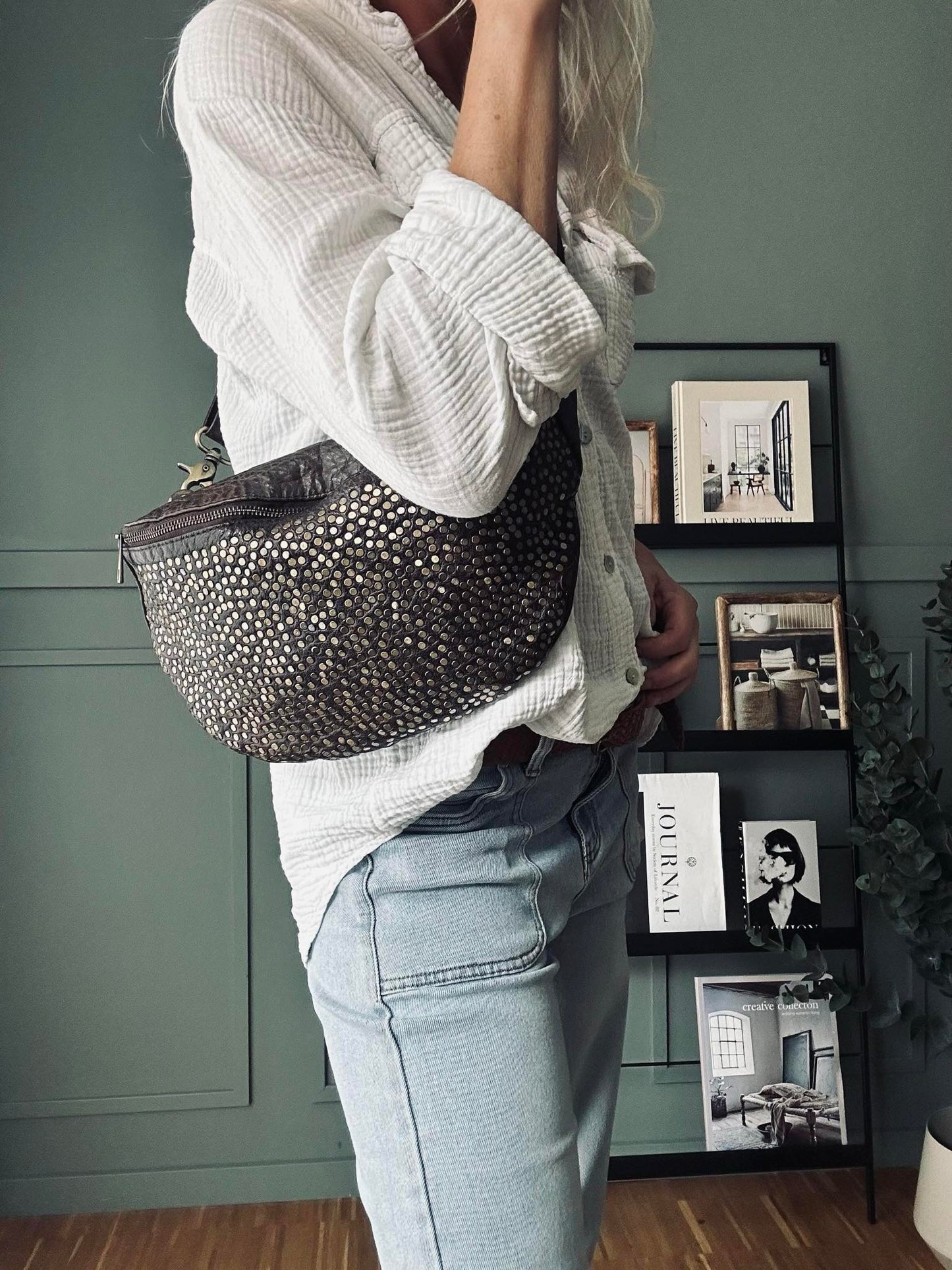 Bumbag Deluxe med nitter - Brown