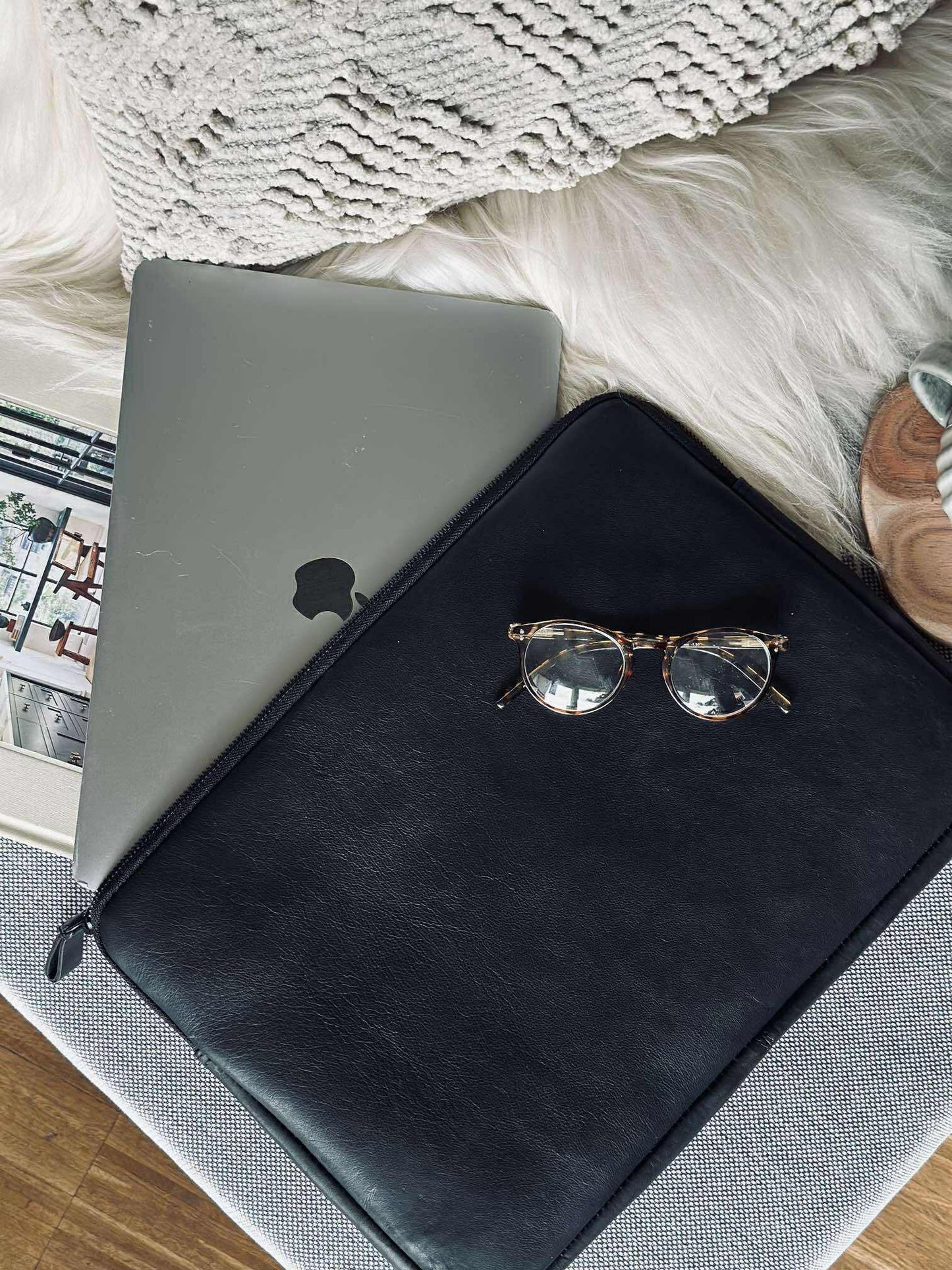 Laptop sleeve - Black / black