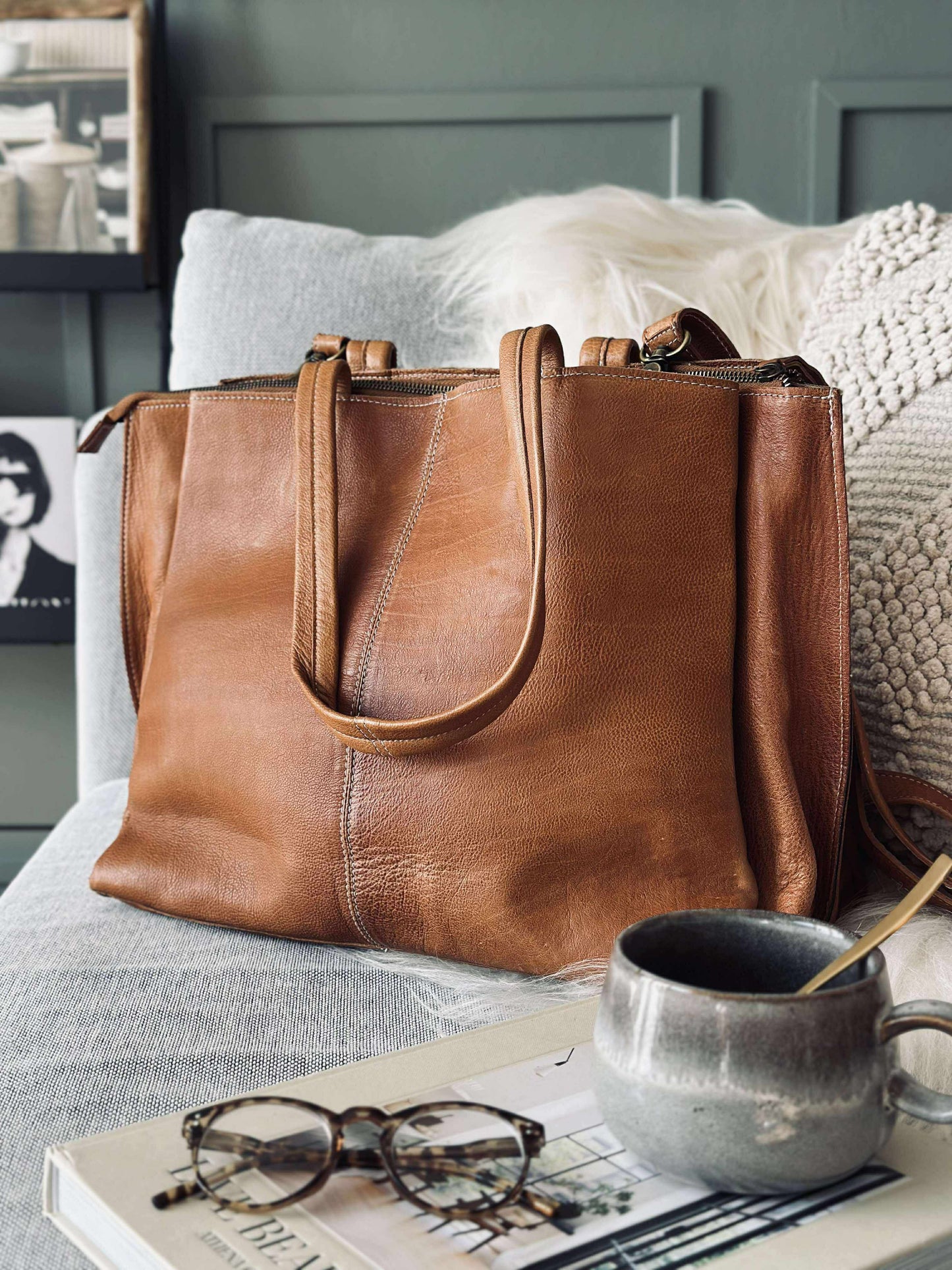 Arbejdstaske - Valerie Cognac