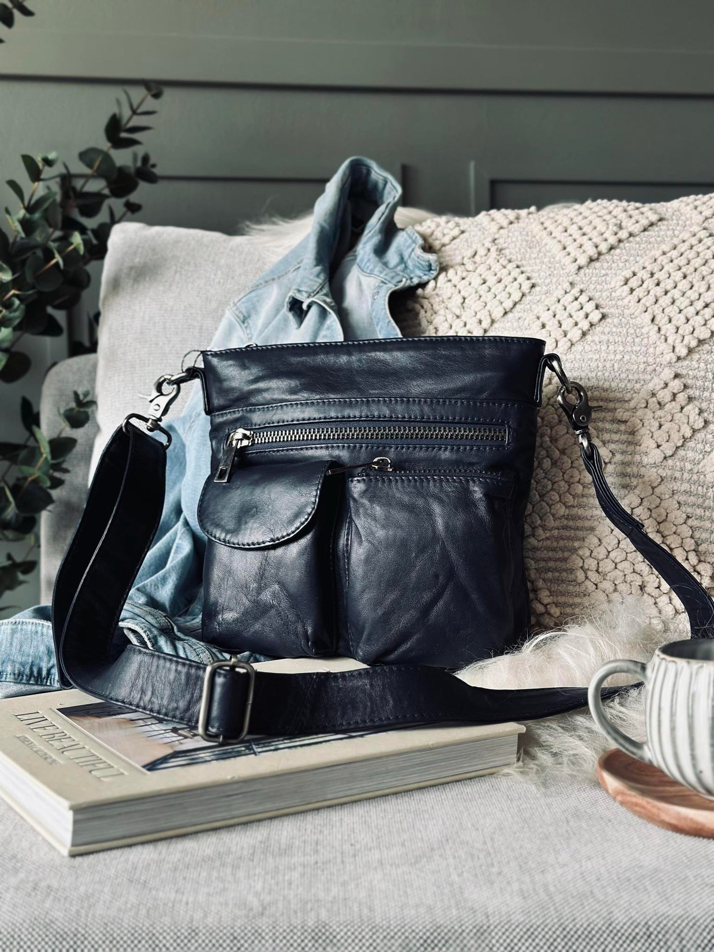 Crossbody NAVY - Ultra blød