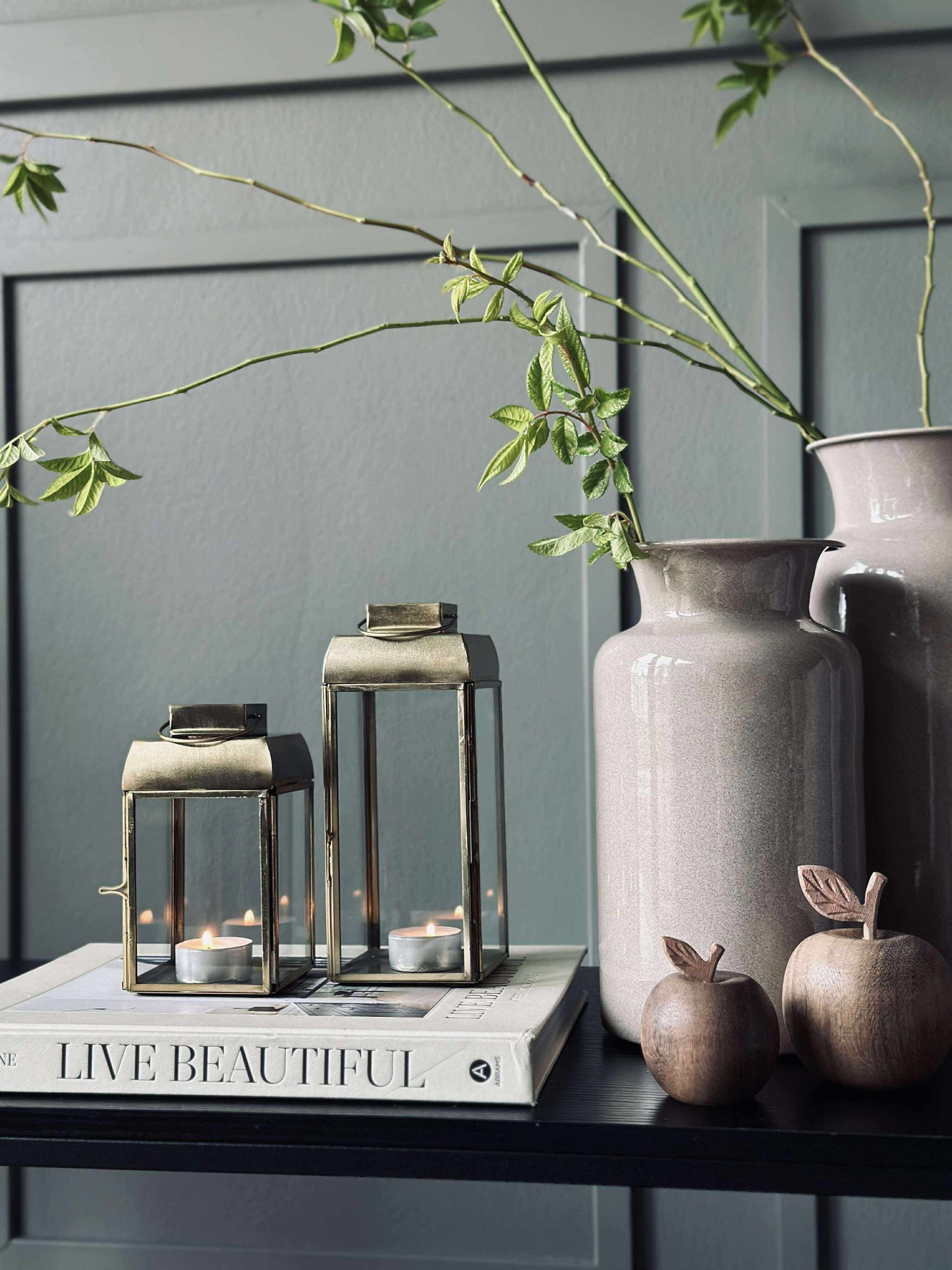 Lanterne Guld - Flere størrelser