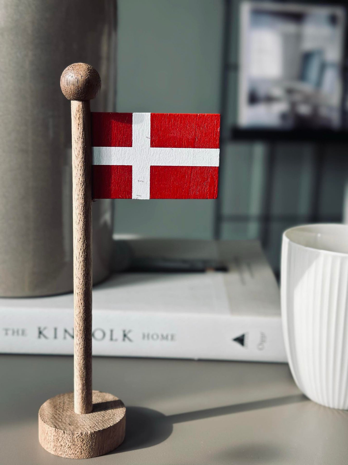 Flag Dannebrog wood - Flere størrelser