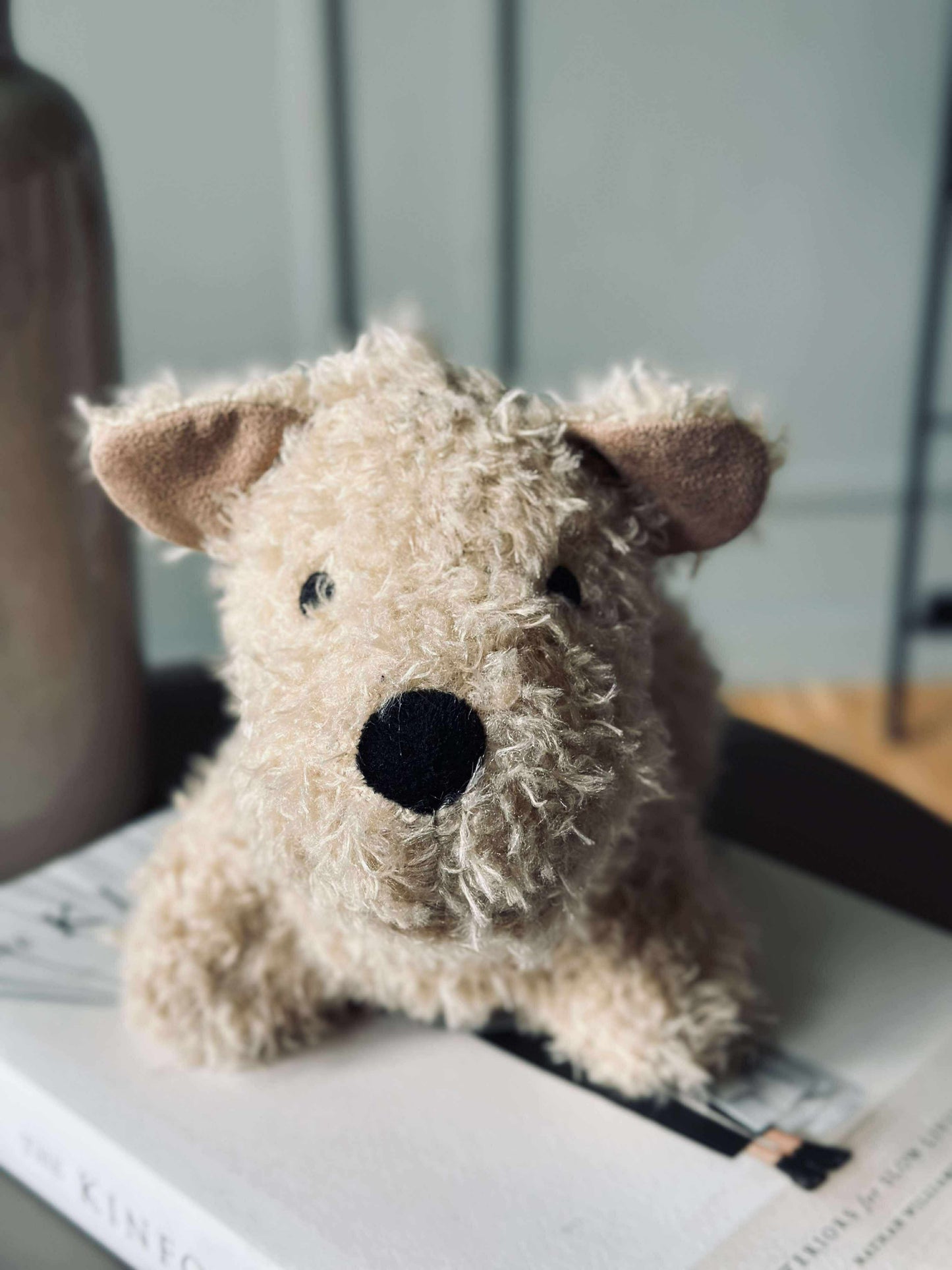 Dørstopper Plys hund - Beige