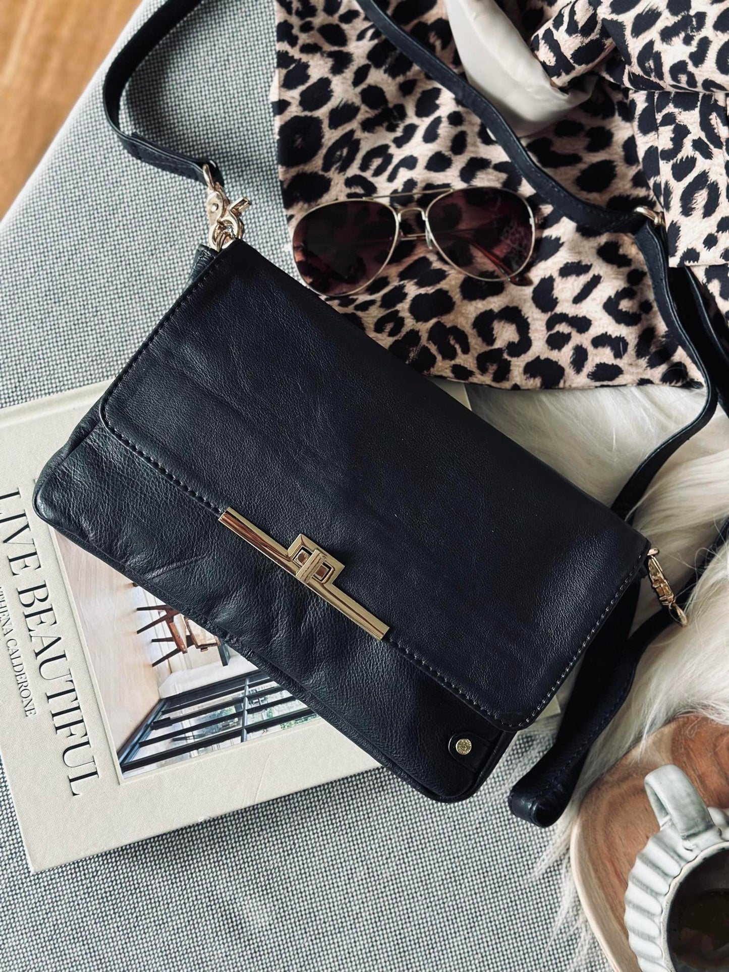 Clutch Elegant black / gold