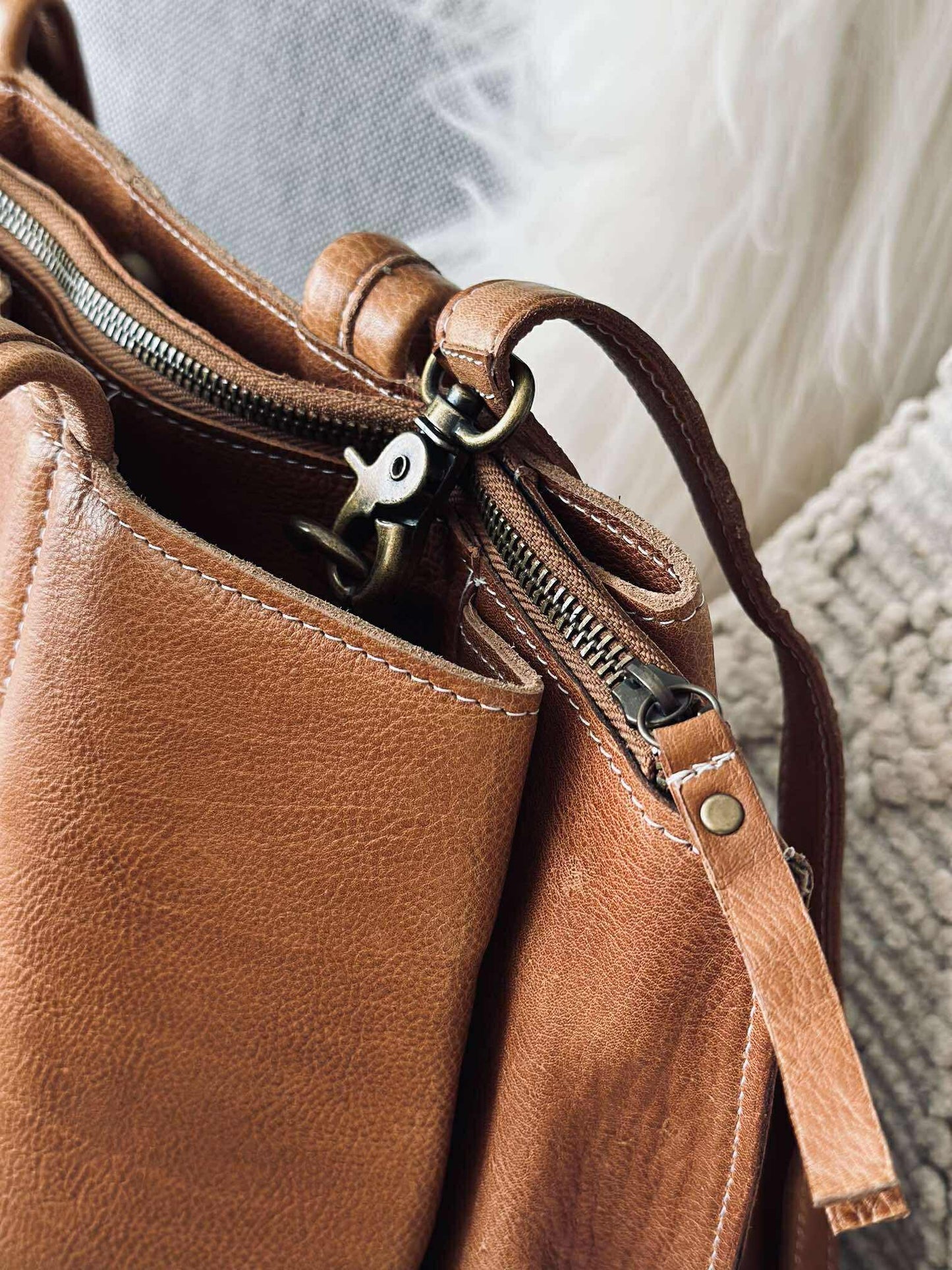 Arbejdstaske - Valerie Cognac