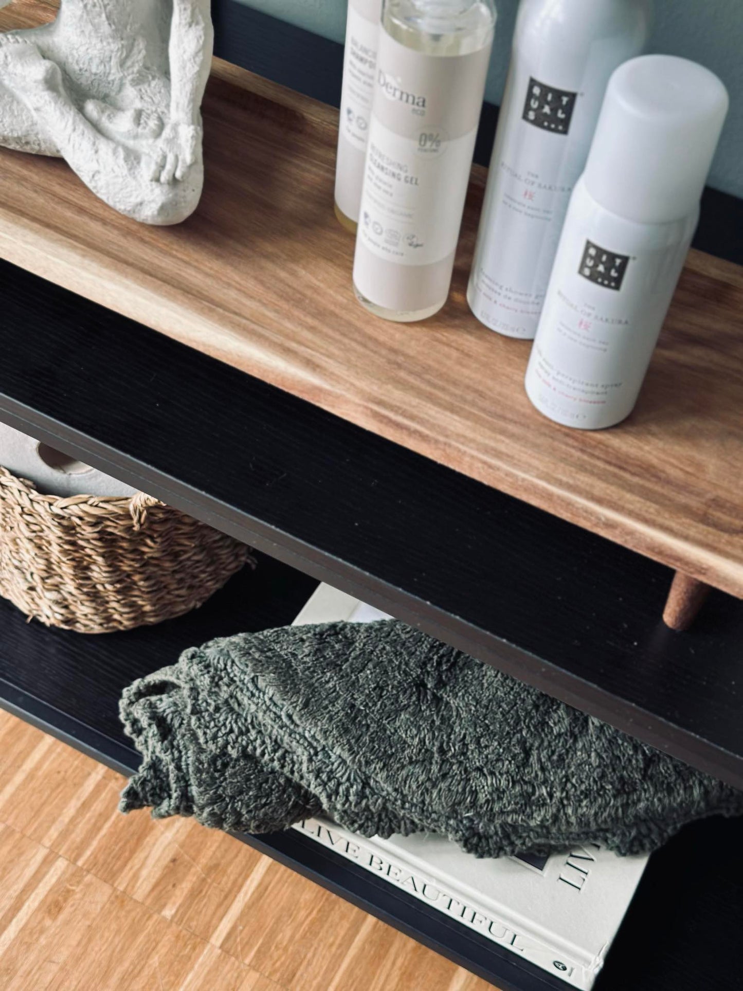 Bademåtte COTTON Oliven