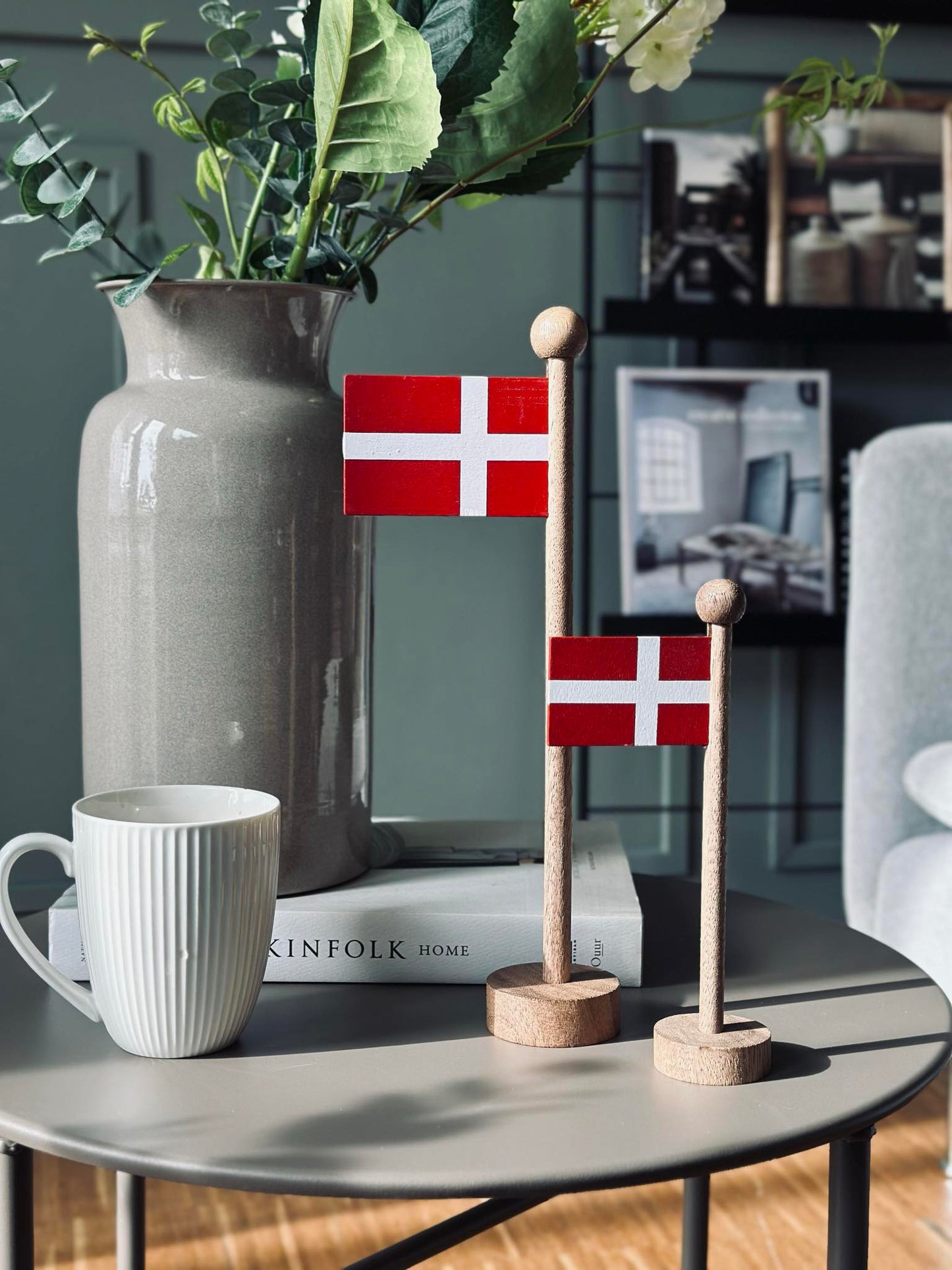 Flag Dannebrog wood - Flere størrelser