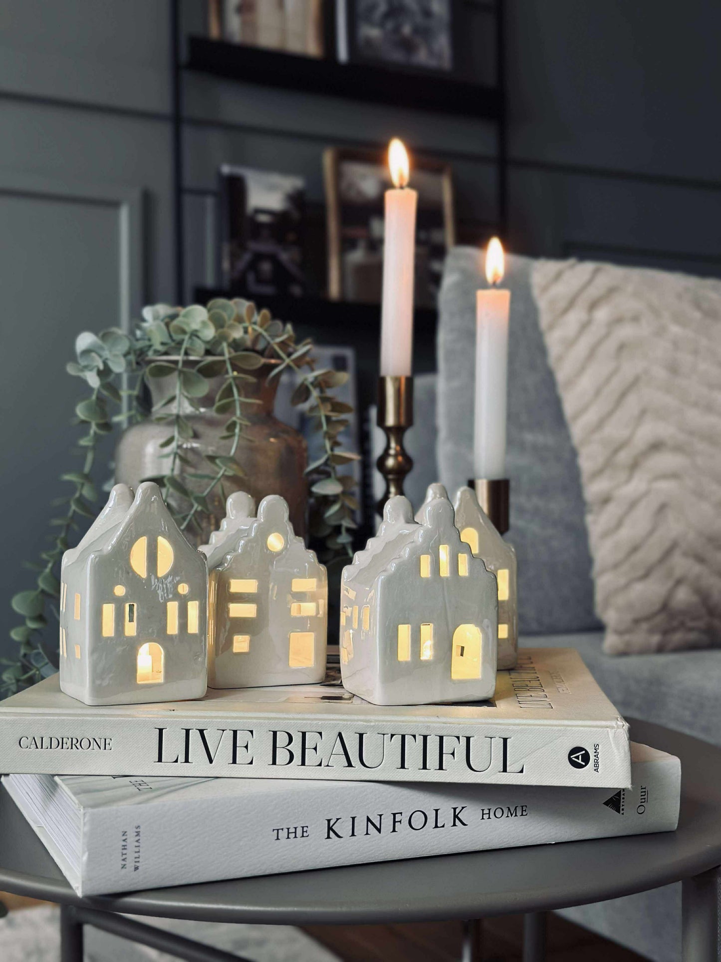 Lyshus med led  - WHITE MIX