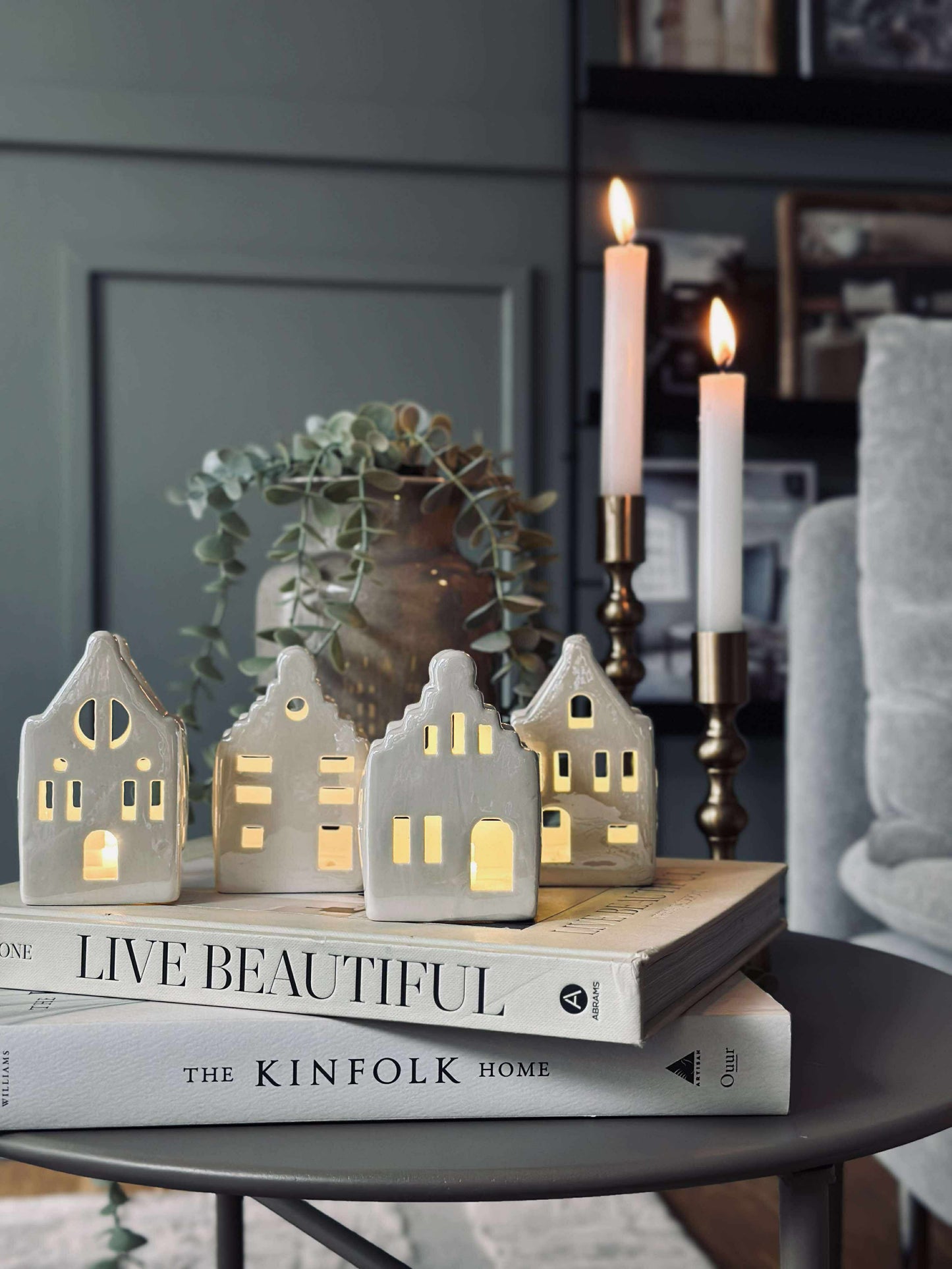 Lyshus med led  - WHITE MIX