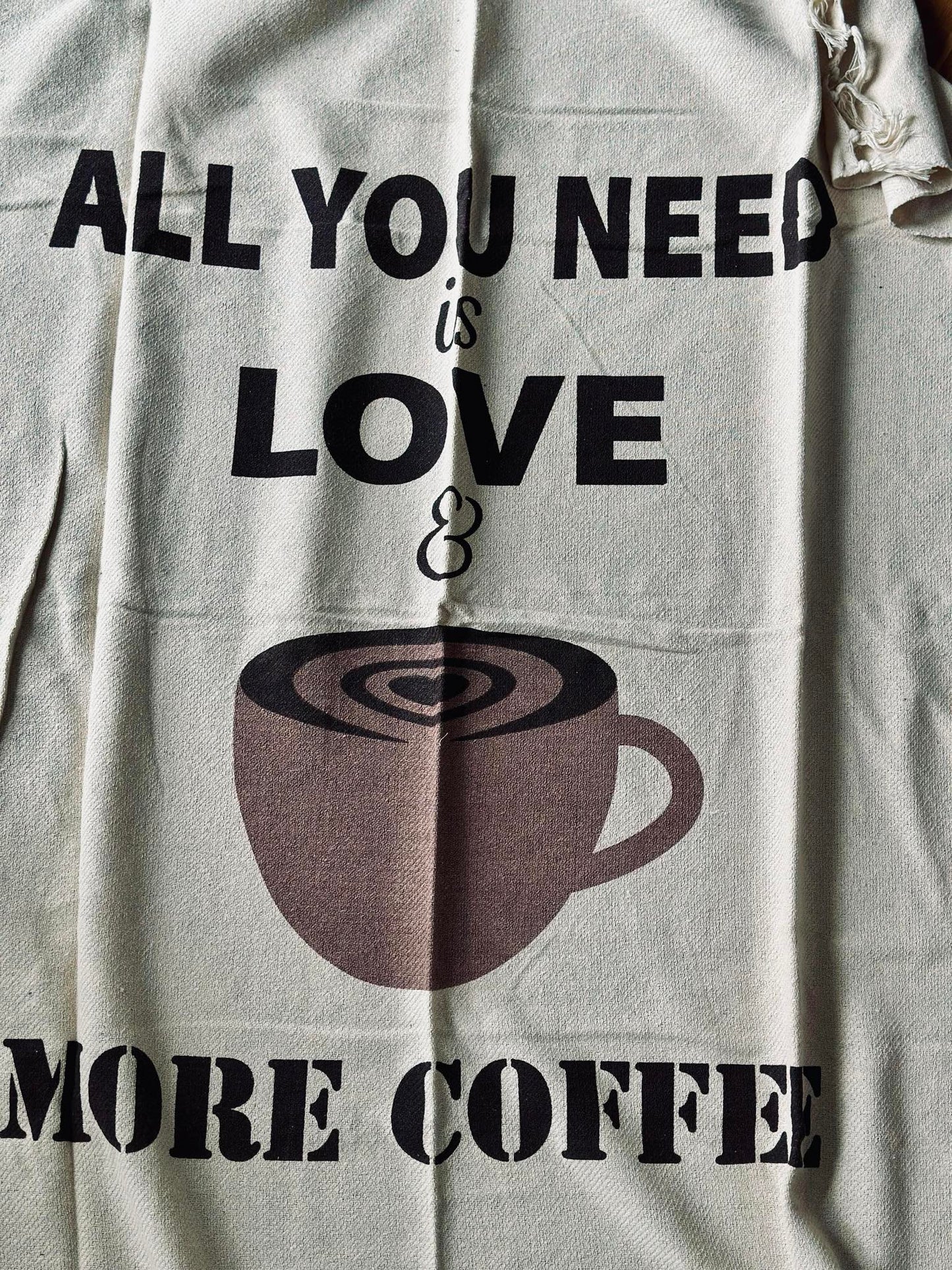 Plaid recycling bomuld - Coffee
