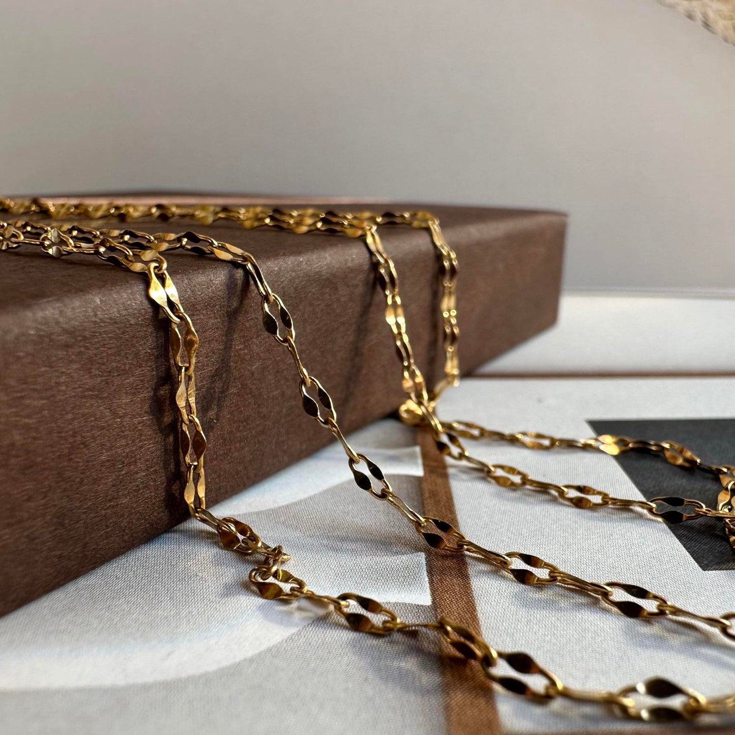 Halskæde Serafina forgyldt