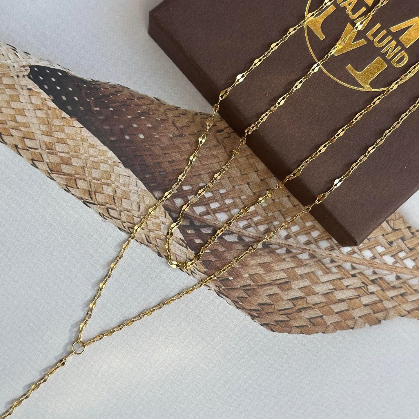 Halskæde Serafina forgyldt