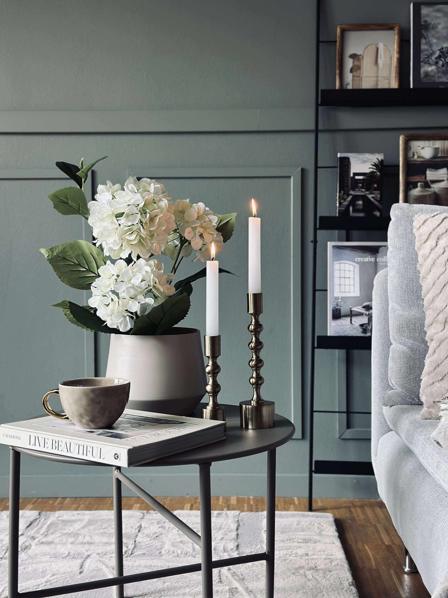 Hortensia i potte - Hvid