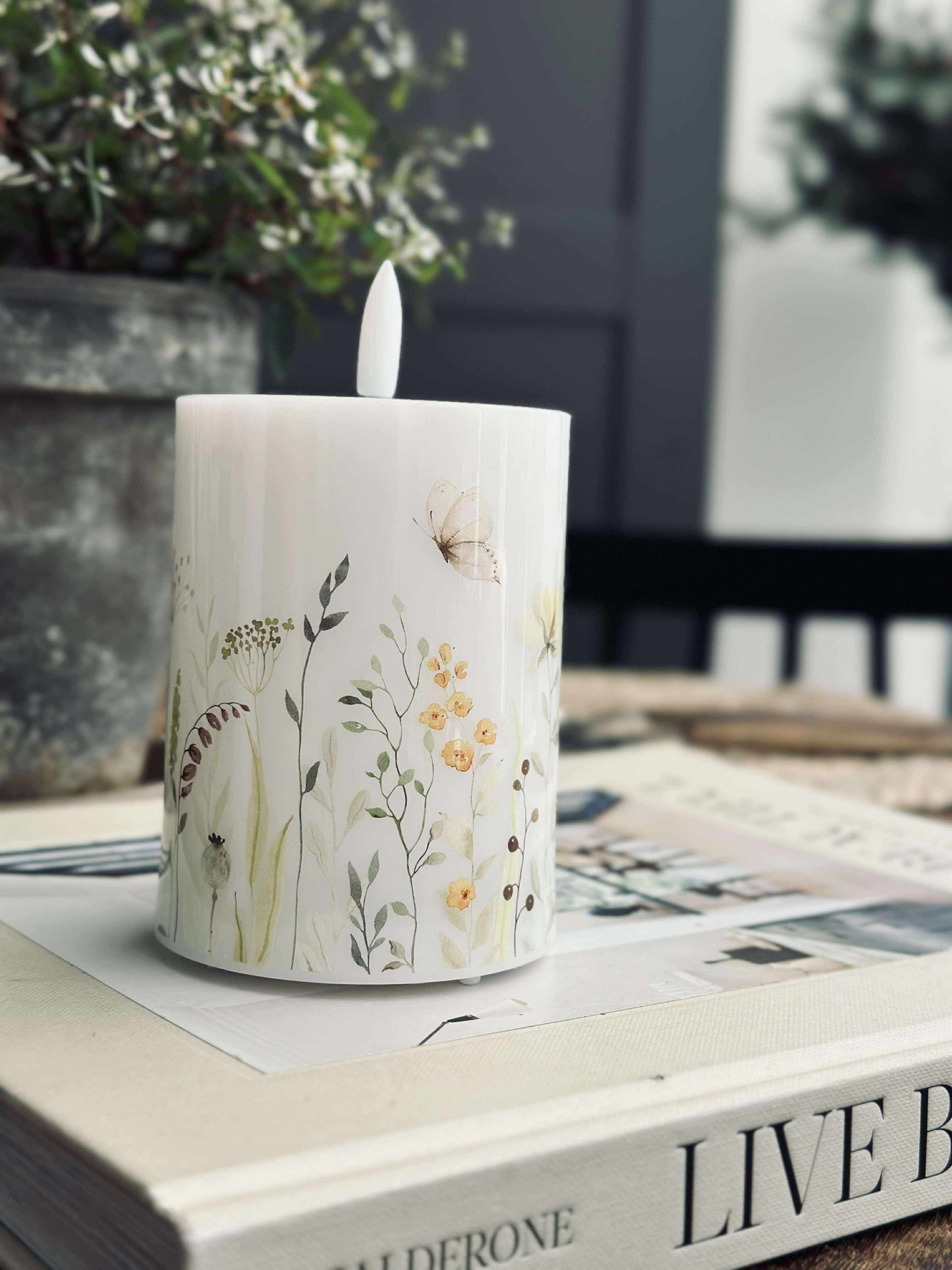 LED Bloklys Twinkle wild flora