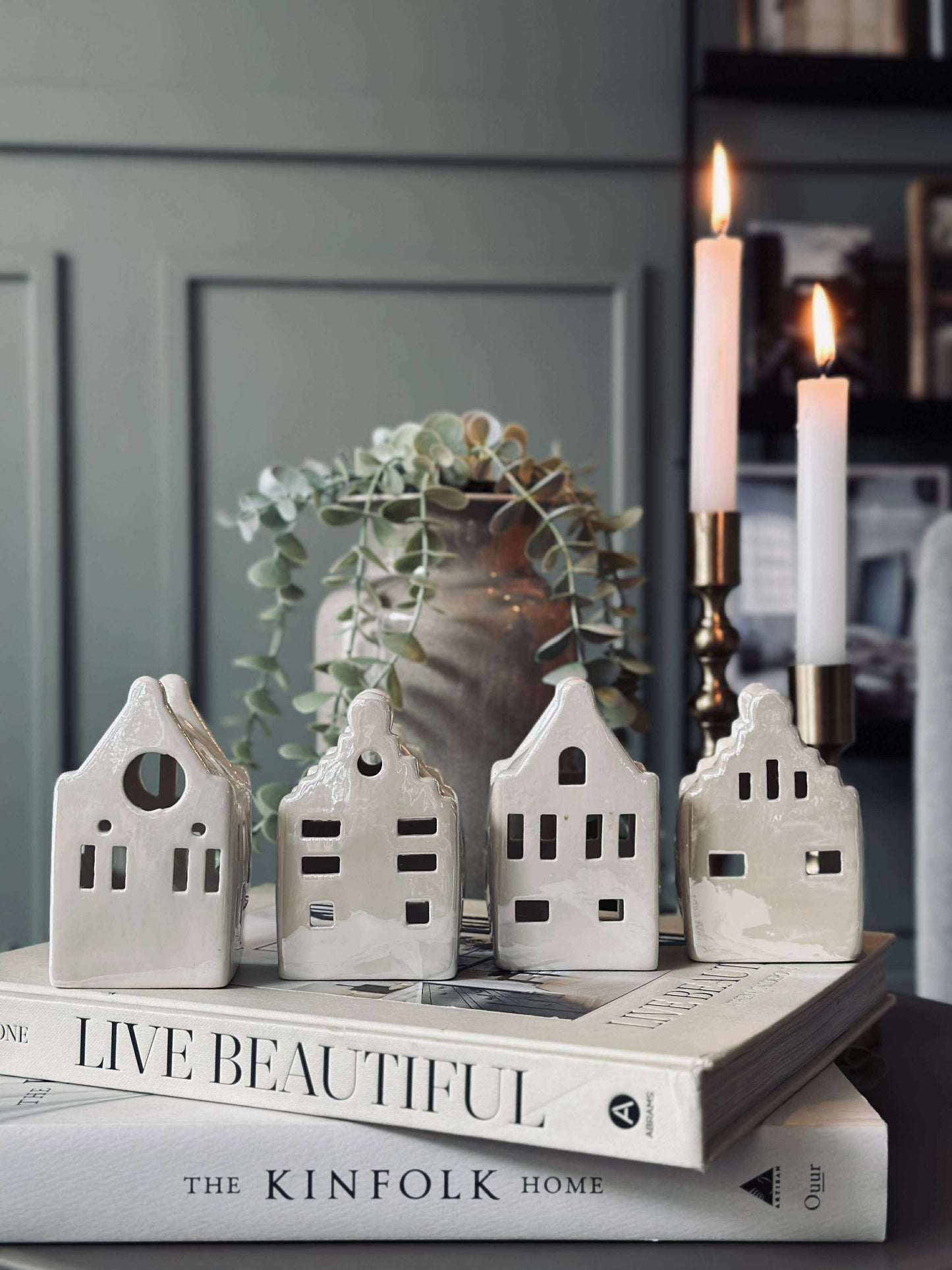 Lyshus med led  - WHITE MIX