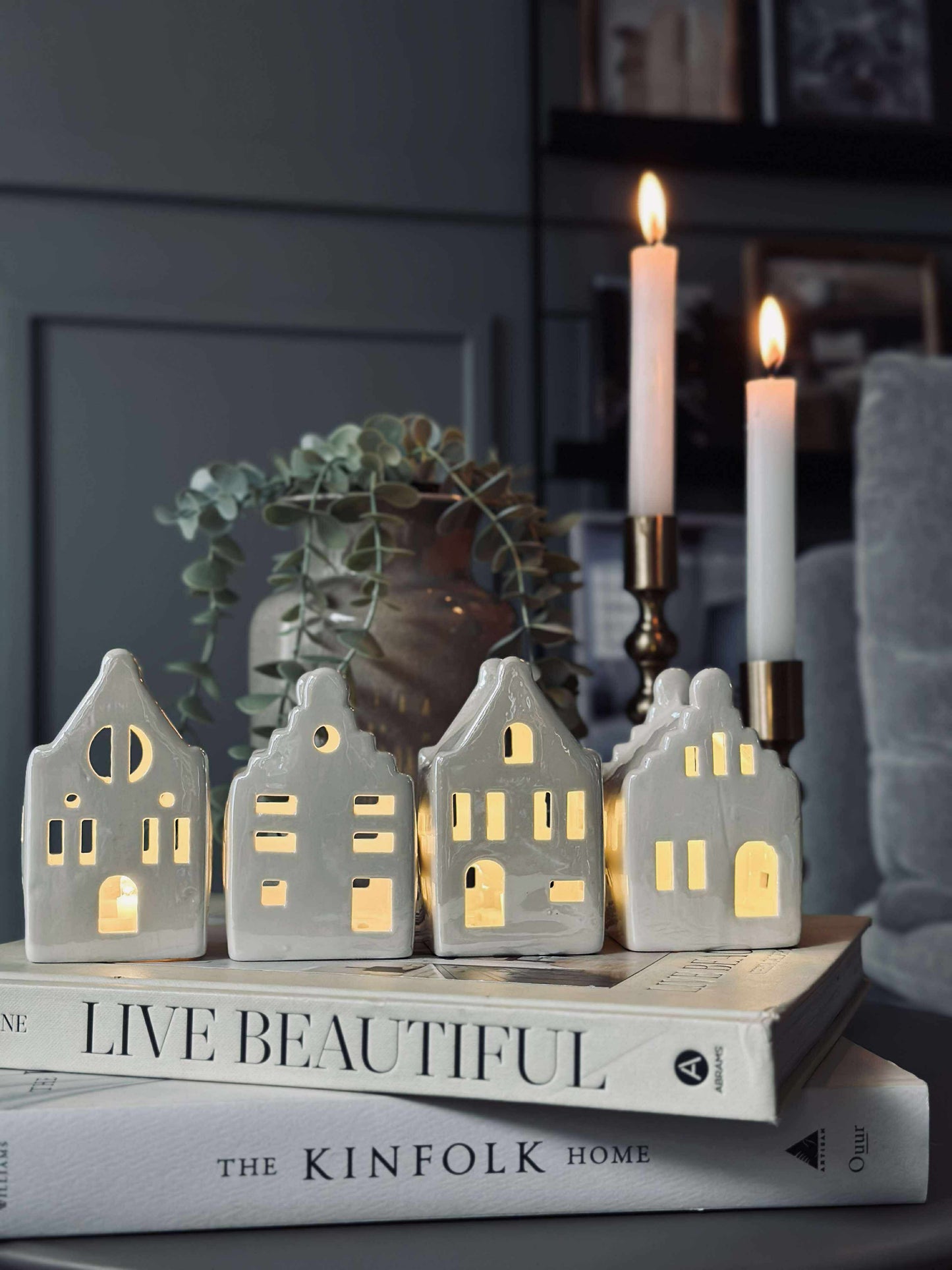 Lyshus med led  - WHITE MIX