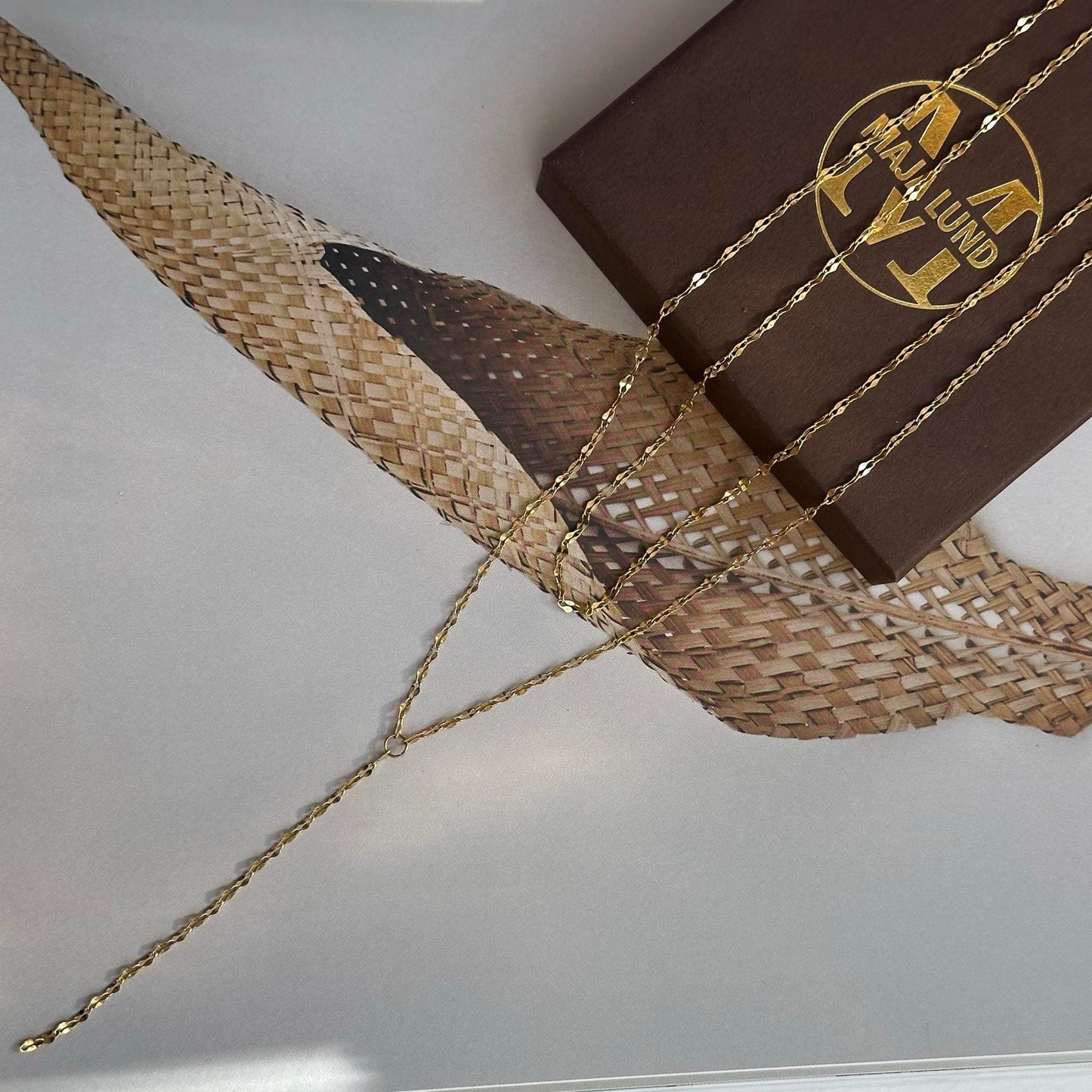 Halskæde Serafina forgyldt