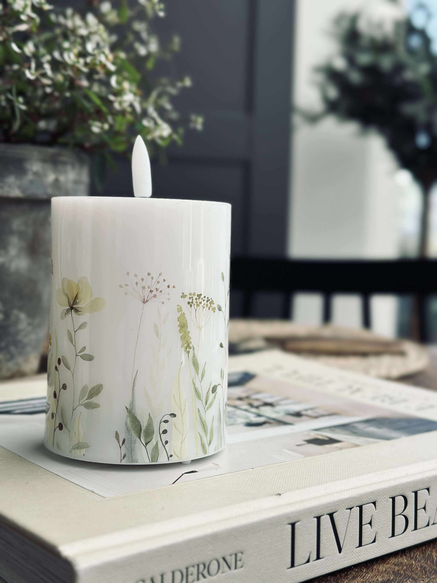 LED Bloklys Twinkle wild flora