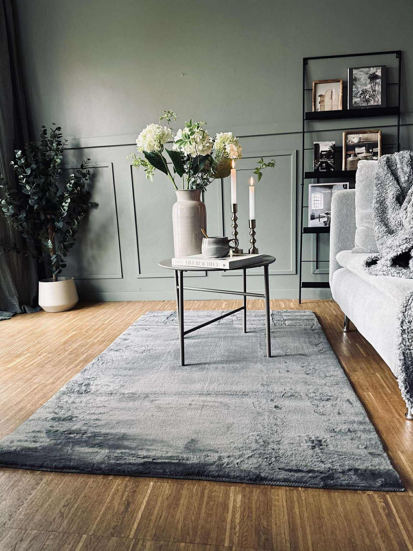 Gulvtæppe Plys grey