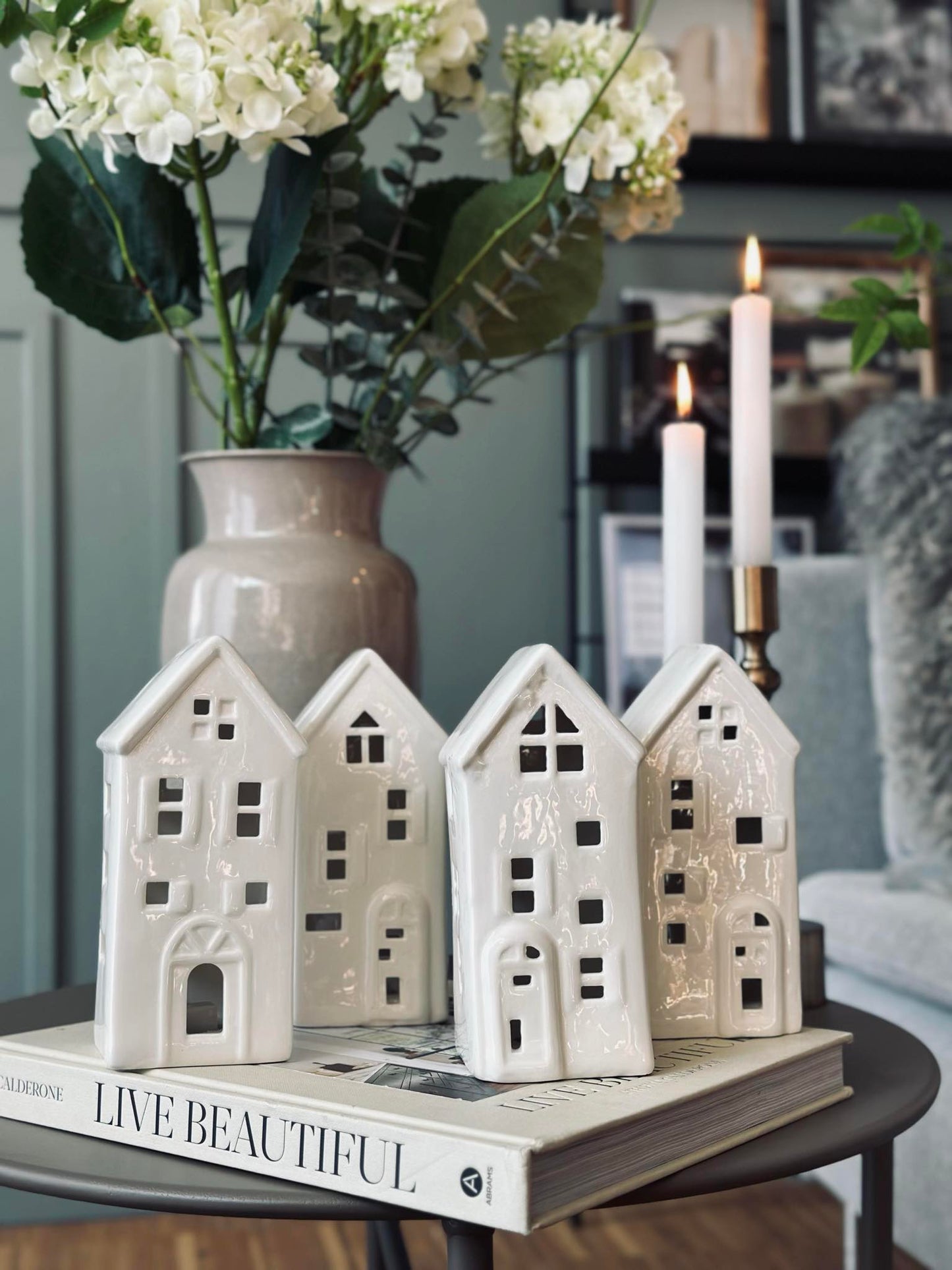 Lyshus med led - WHITE MIX