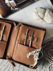 Organiser Cognac Læder