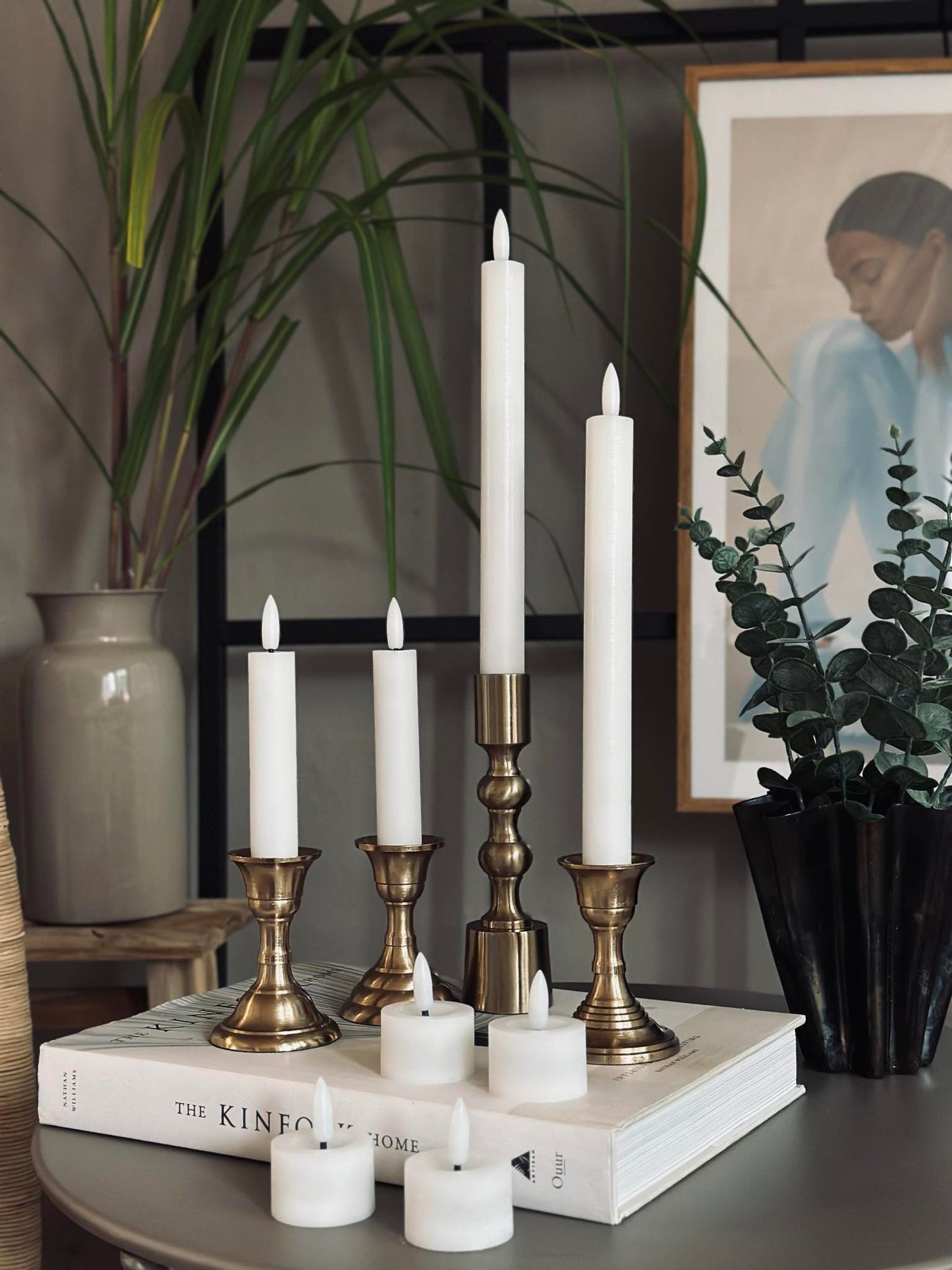 LED Lyspakke med 8 dele - Hvid