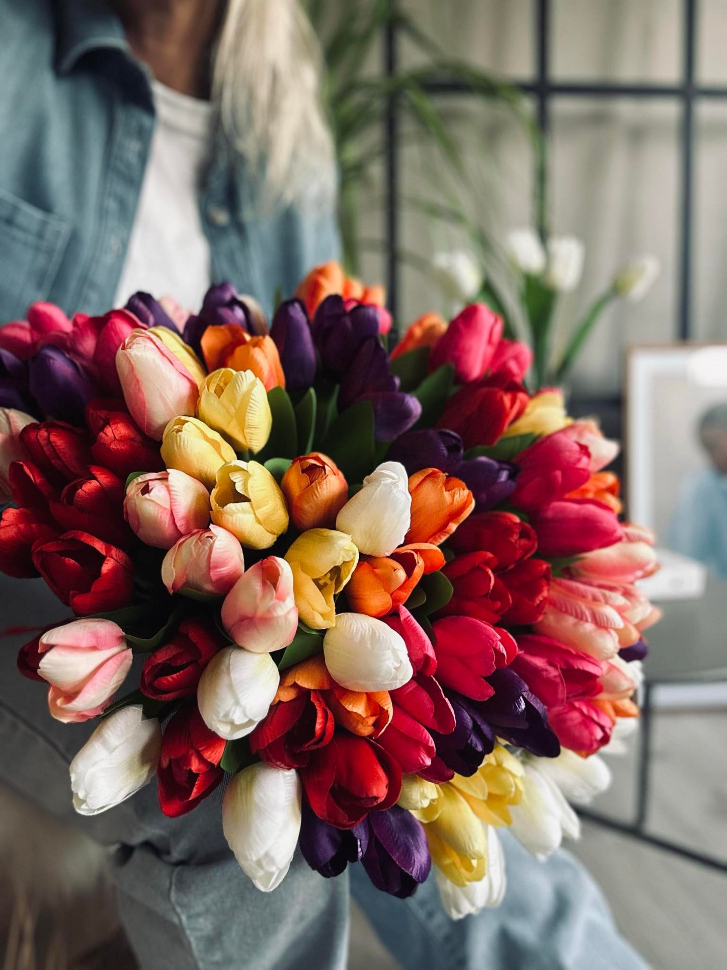 Tulipaner Silke look– Flere farver