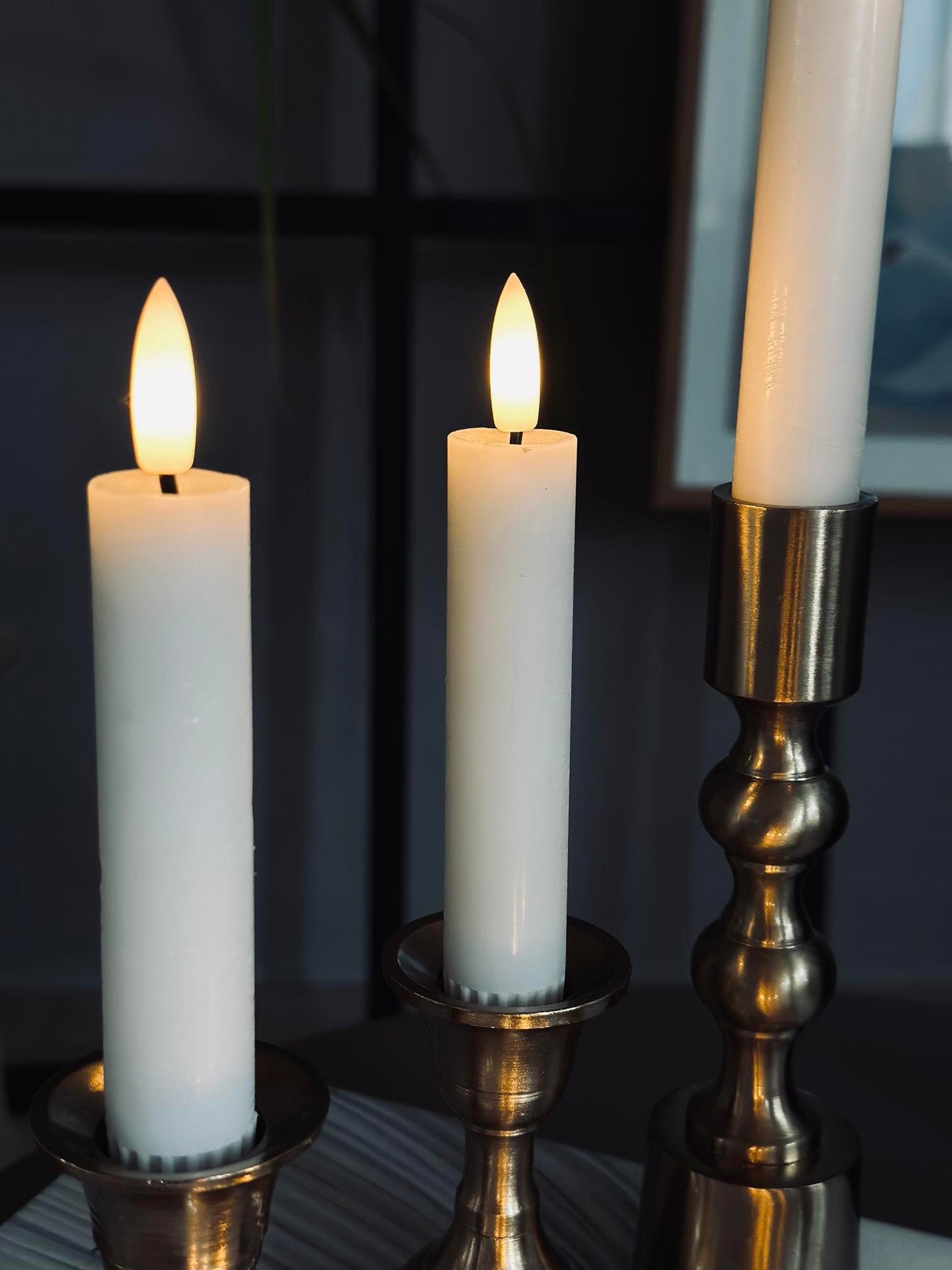 LED Lyspakke med 8 dele - Hvid