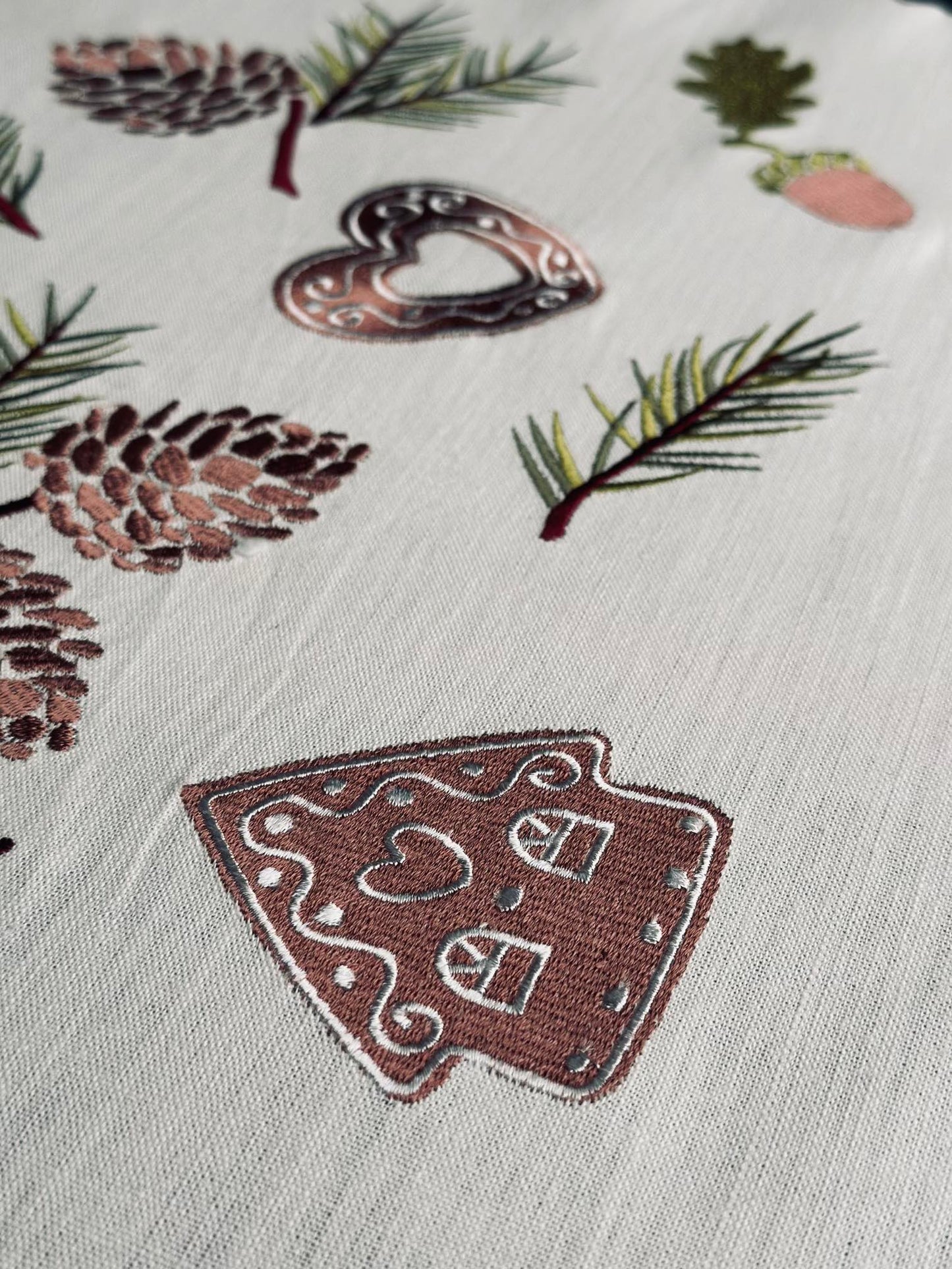 Juledug broderi - 140x240