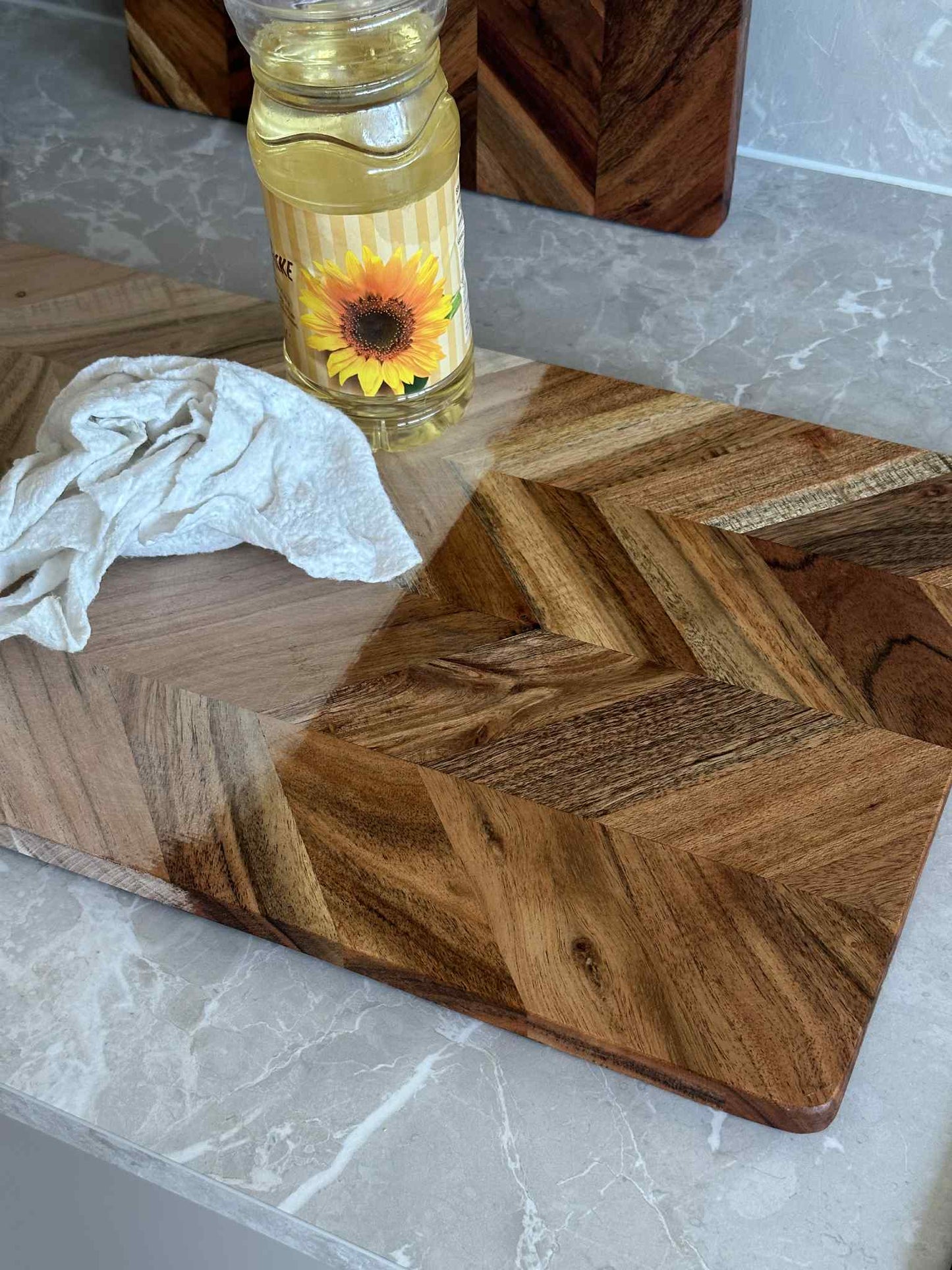 Skærebræt Sildeben - 50cm. Uden olie