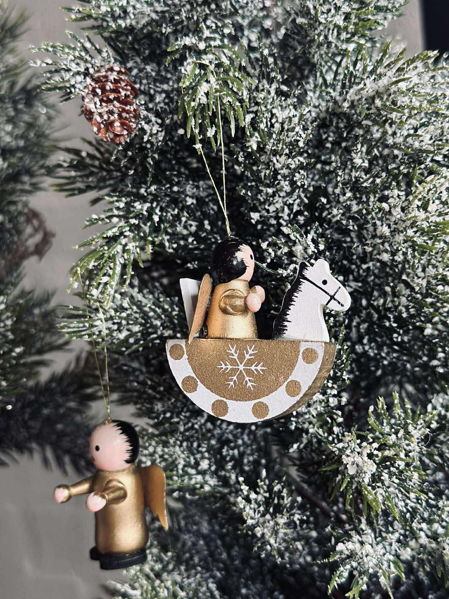 Juleophæng wood - 12 stk.